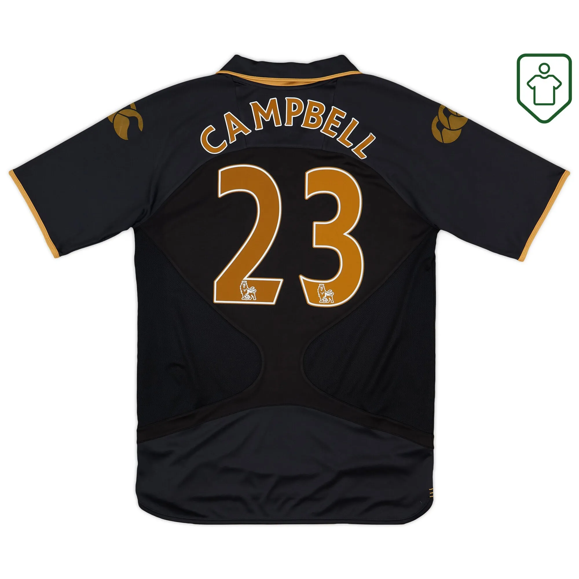 Portsmouth Third Shirt Campbell #23 2008-09 - Very Good - 6/10