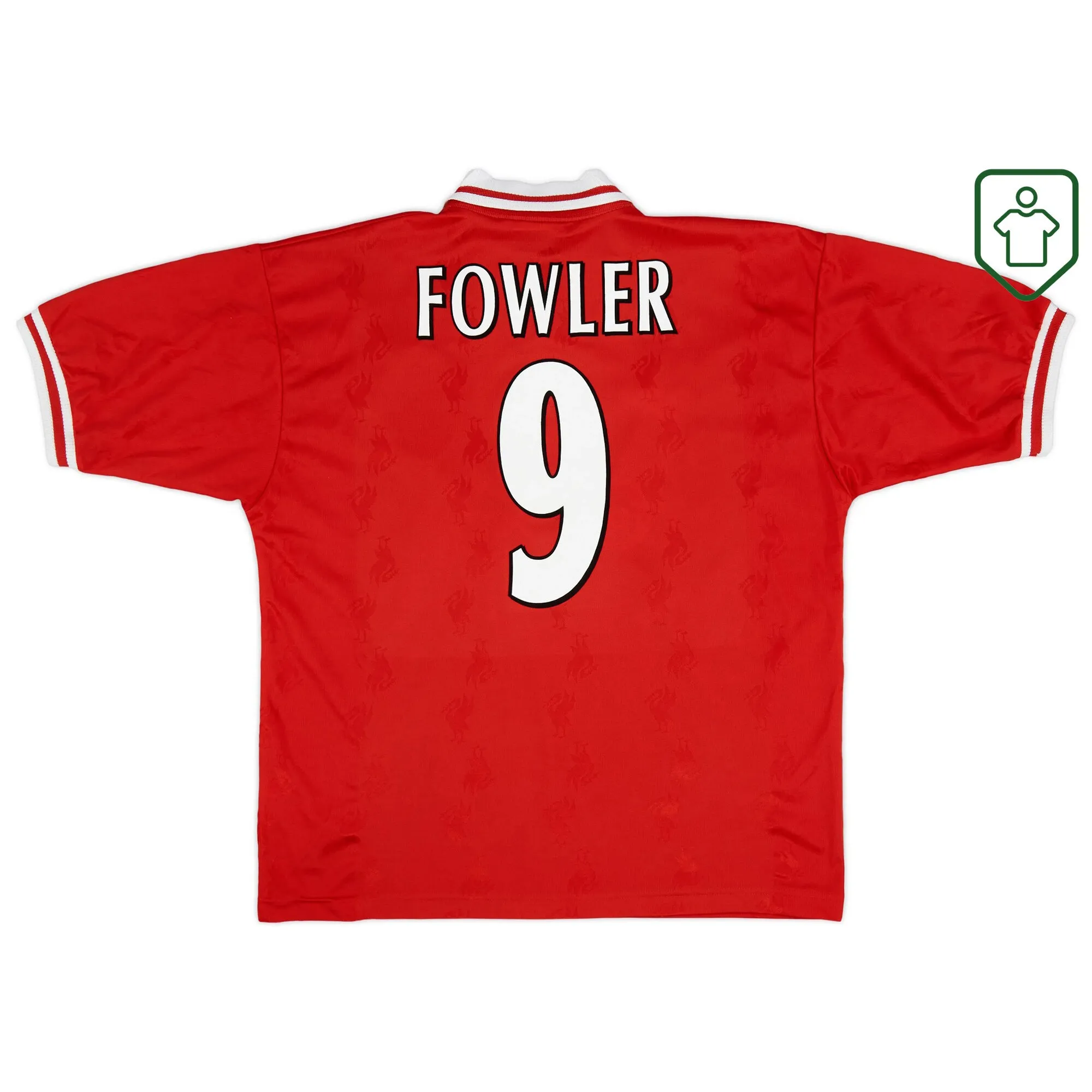 Liverpool Reebok Home Shirt Fowler #9 1996-98 - Excellent - 8/10
