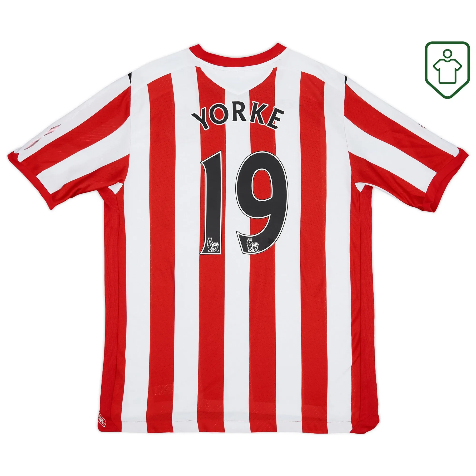 Sunderland Umbro Home Shirt Yorke #19 2008-09 - Very Good - 7/10