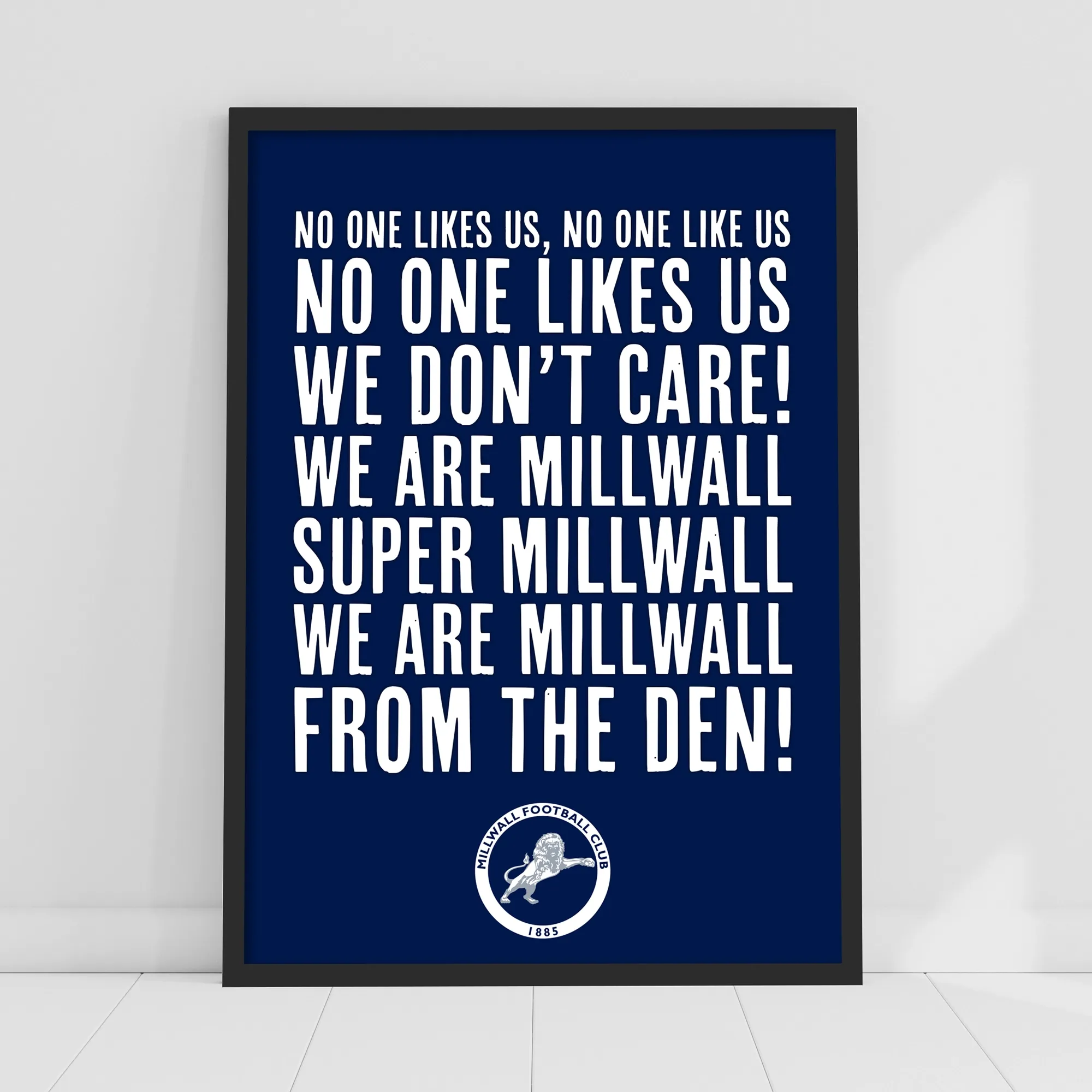 Millwall Song Print - Framed A3