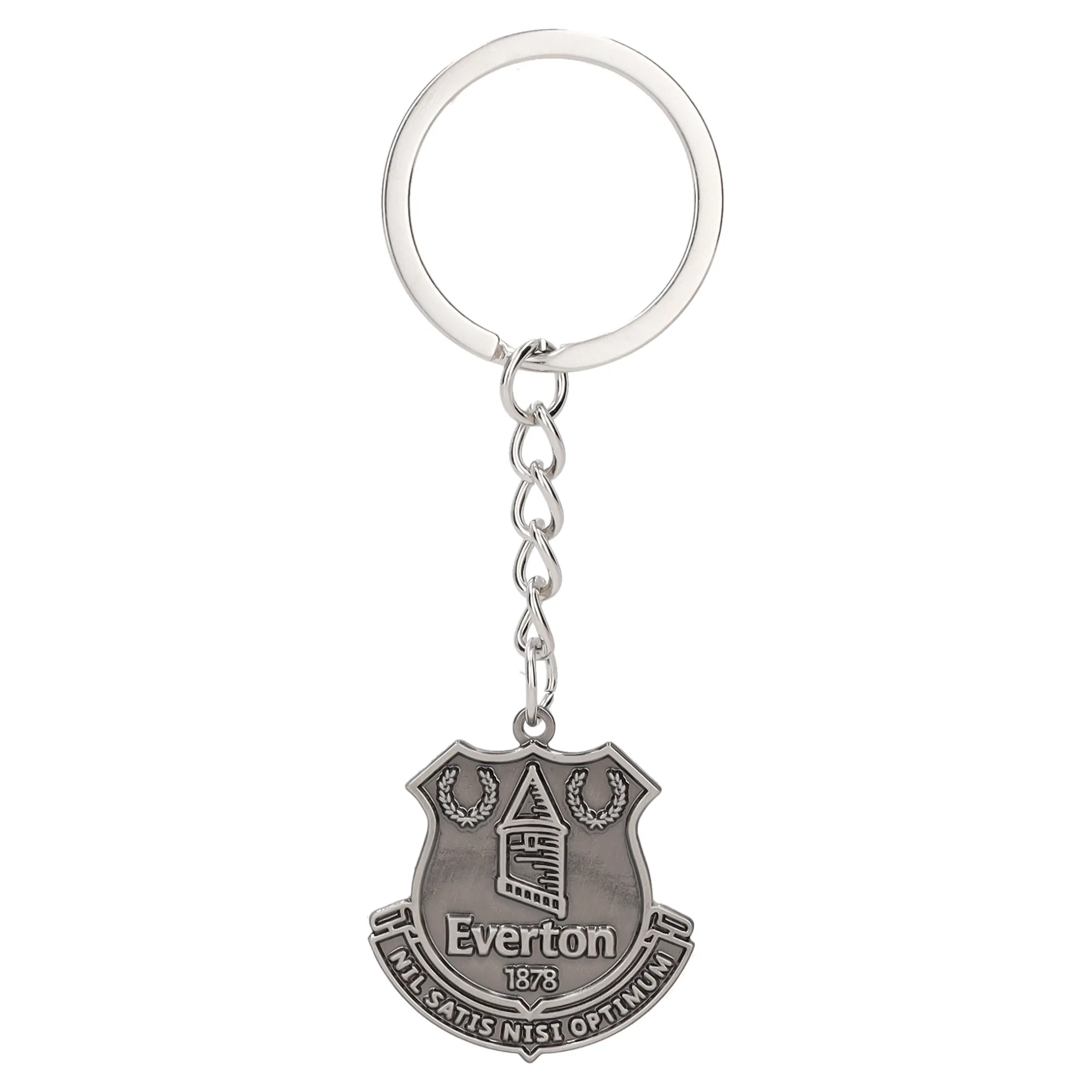 Everton Crest Keyring - Gun Metal