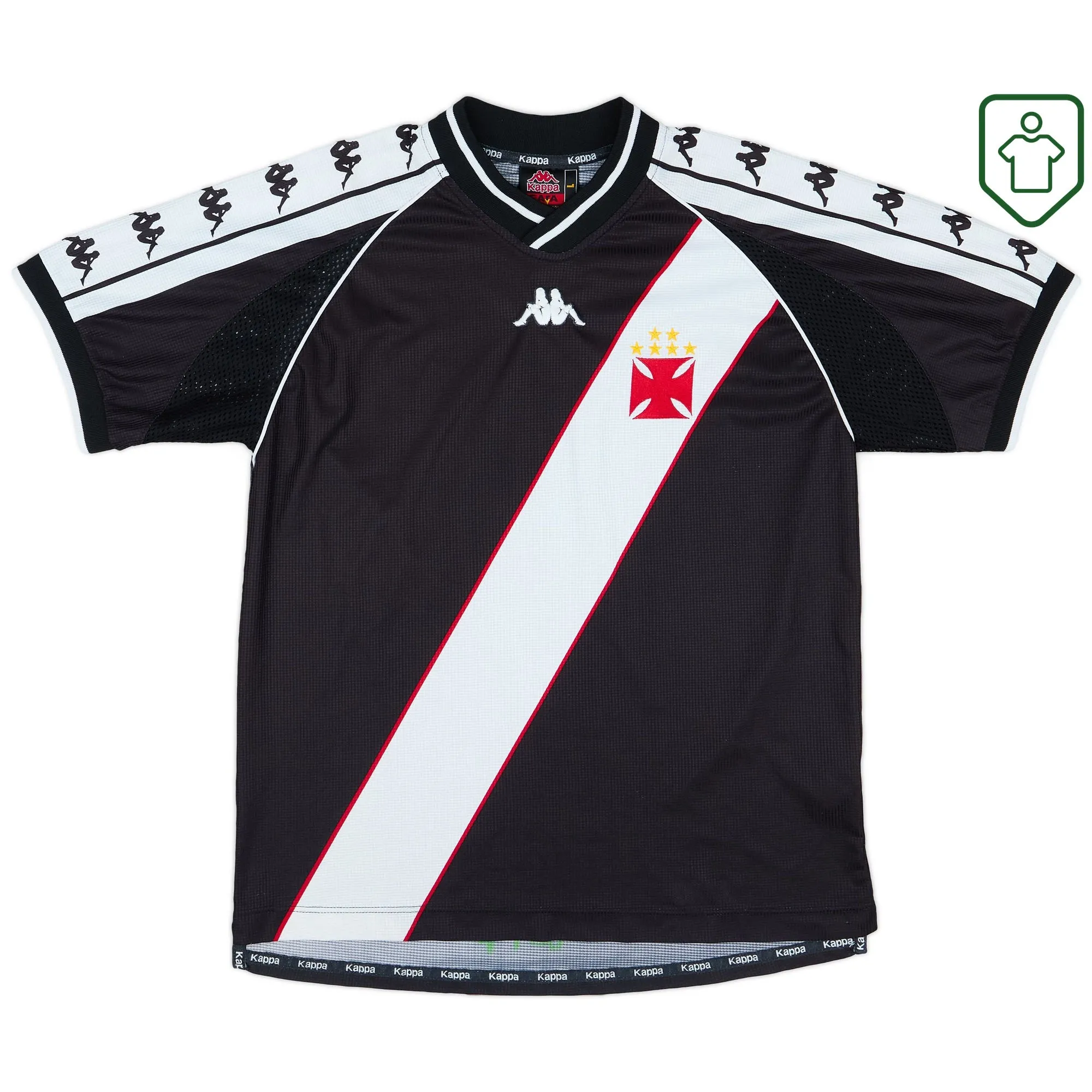 Vasco da Gama Kappa Home Shirt 1999-00 - Excellent - 8/10
