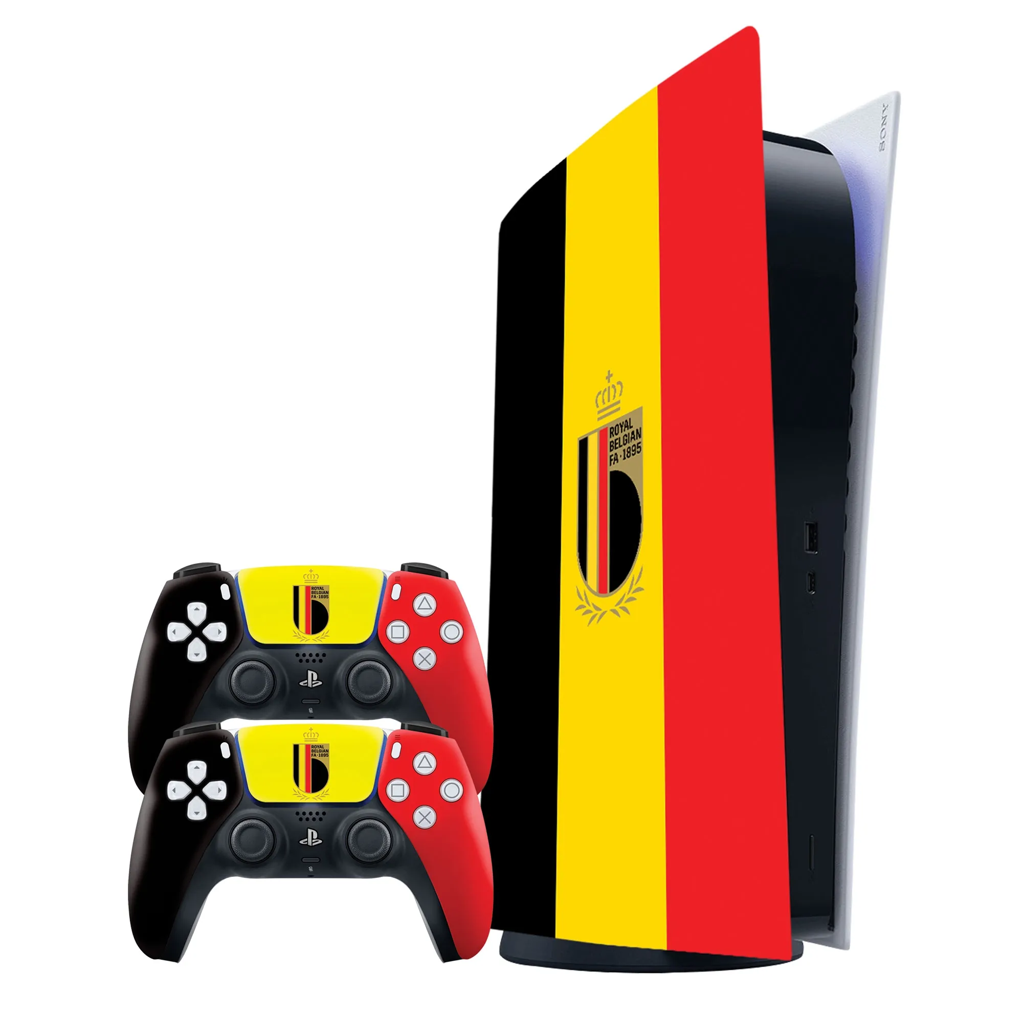 Belgium FA PS5 Digital Games Controller Skin Set