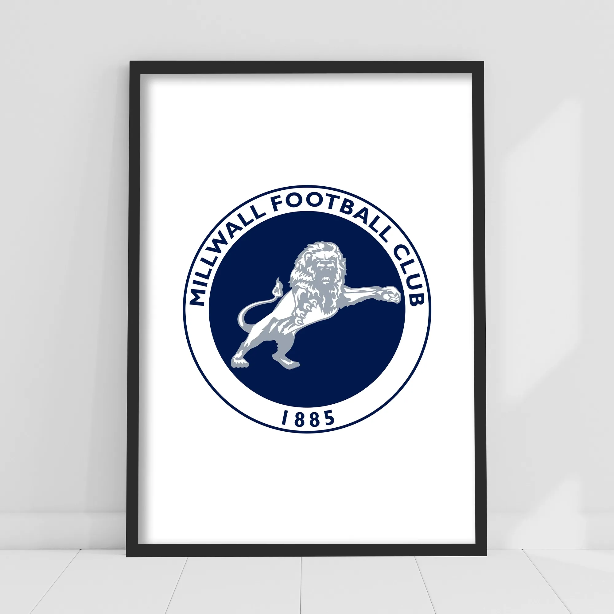 Millwall Crest Print - Framed A3