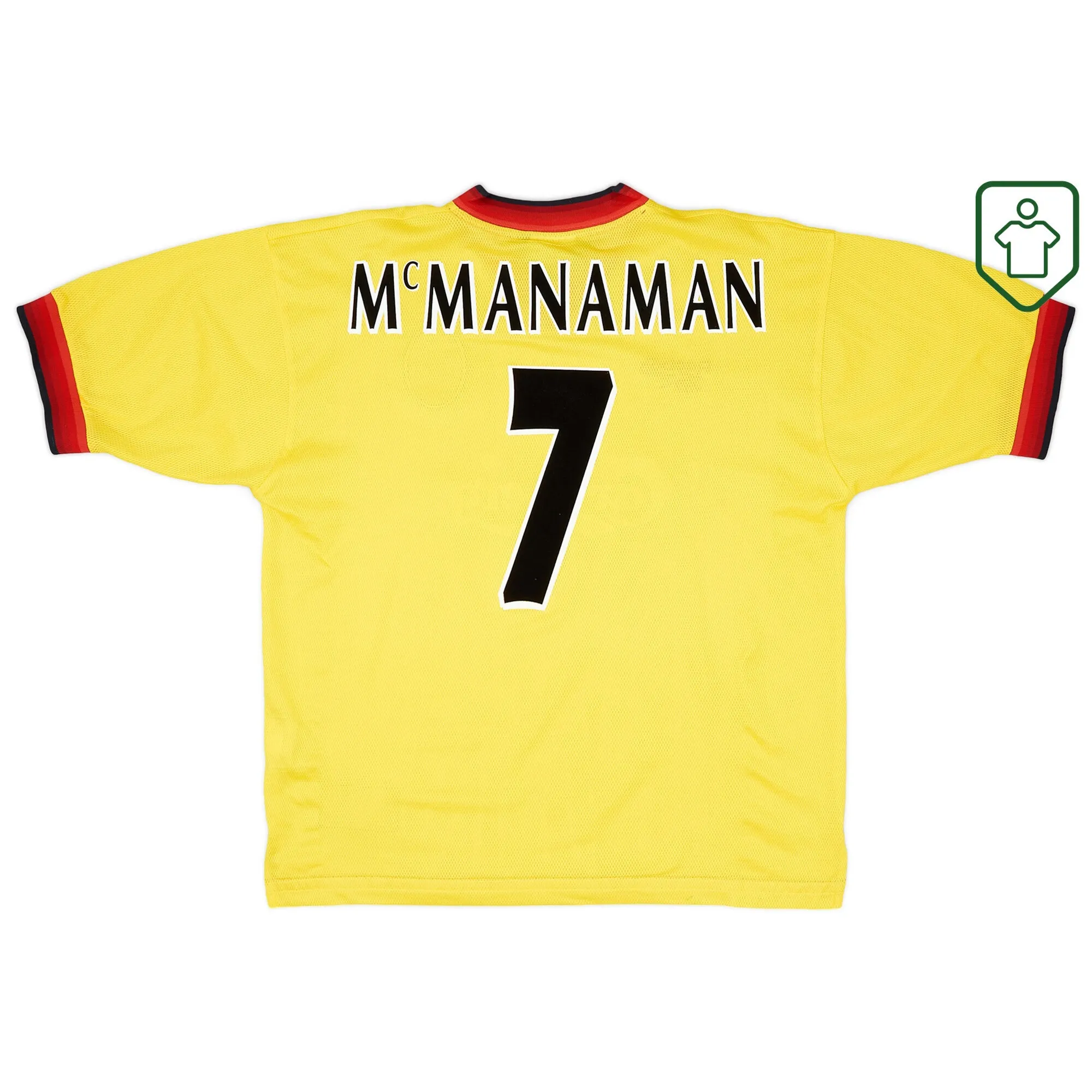 Liverpool Reebok Away Shirt McManaman #7 1997-99 - Excellent - 8/10