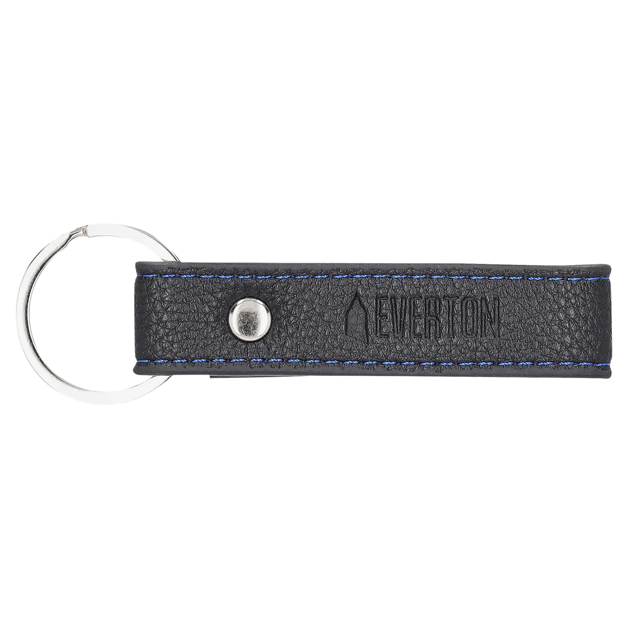 Everton Leather Loop Keyring