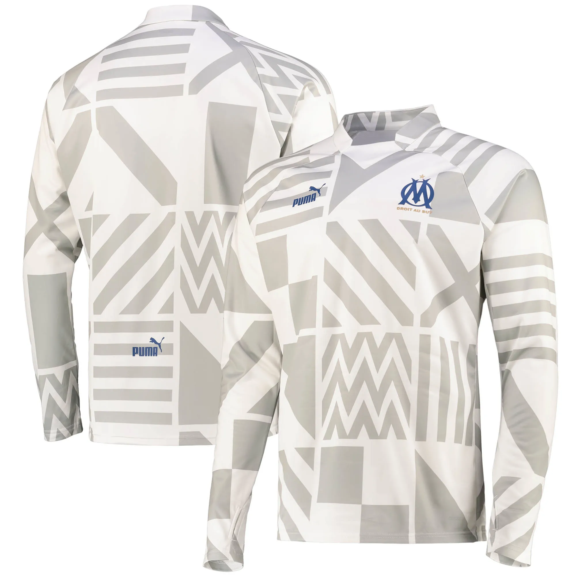 Olympique de Marseille Pre Match Sweat - White