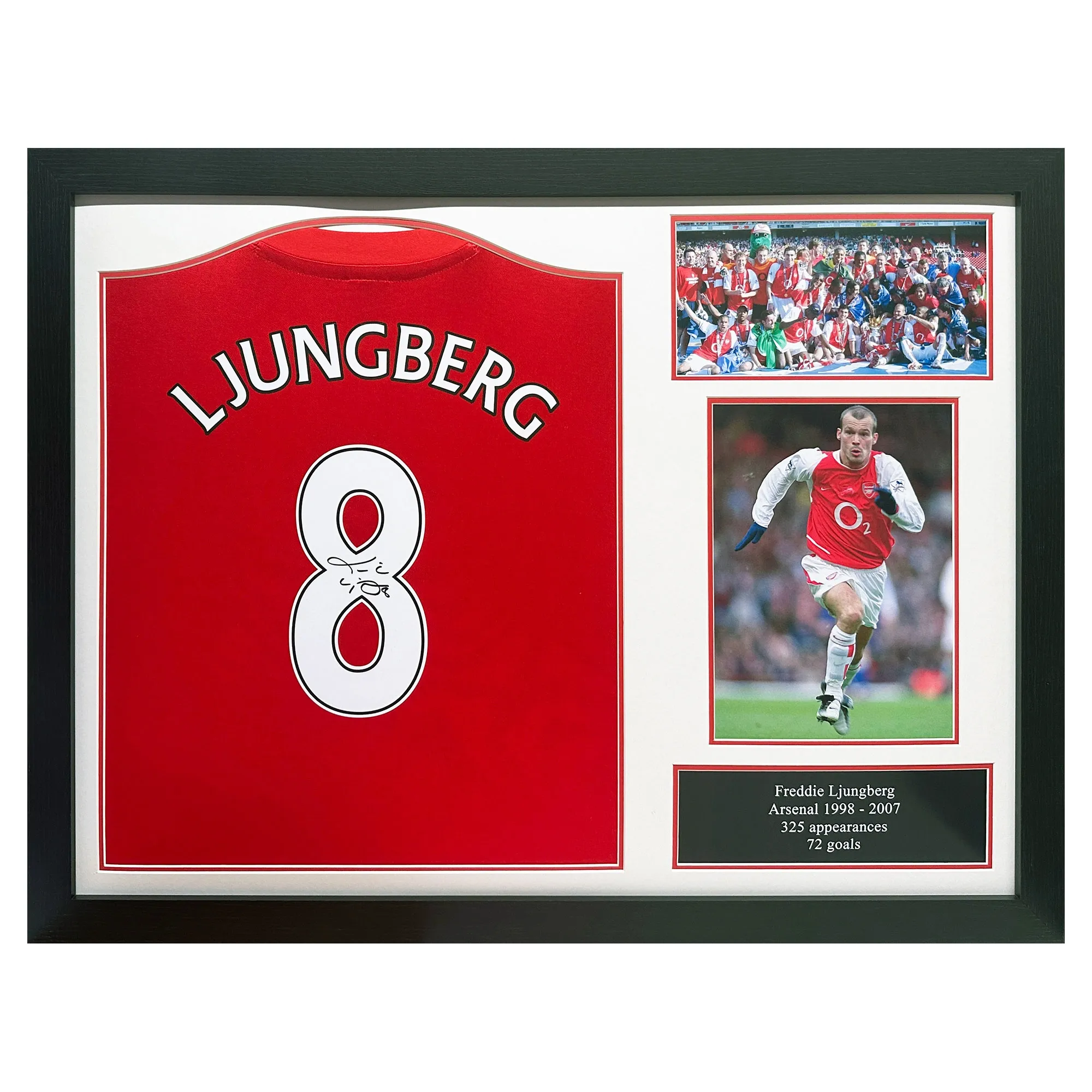 Arsenal Freddie Ljungberg Signed Official Retro Shirt