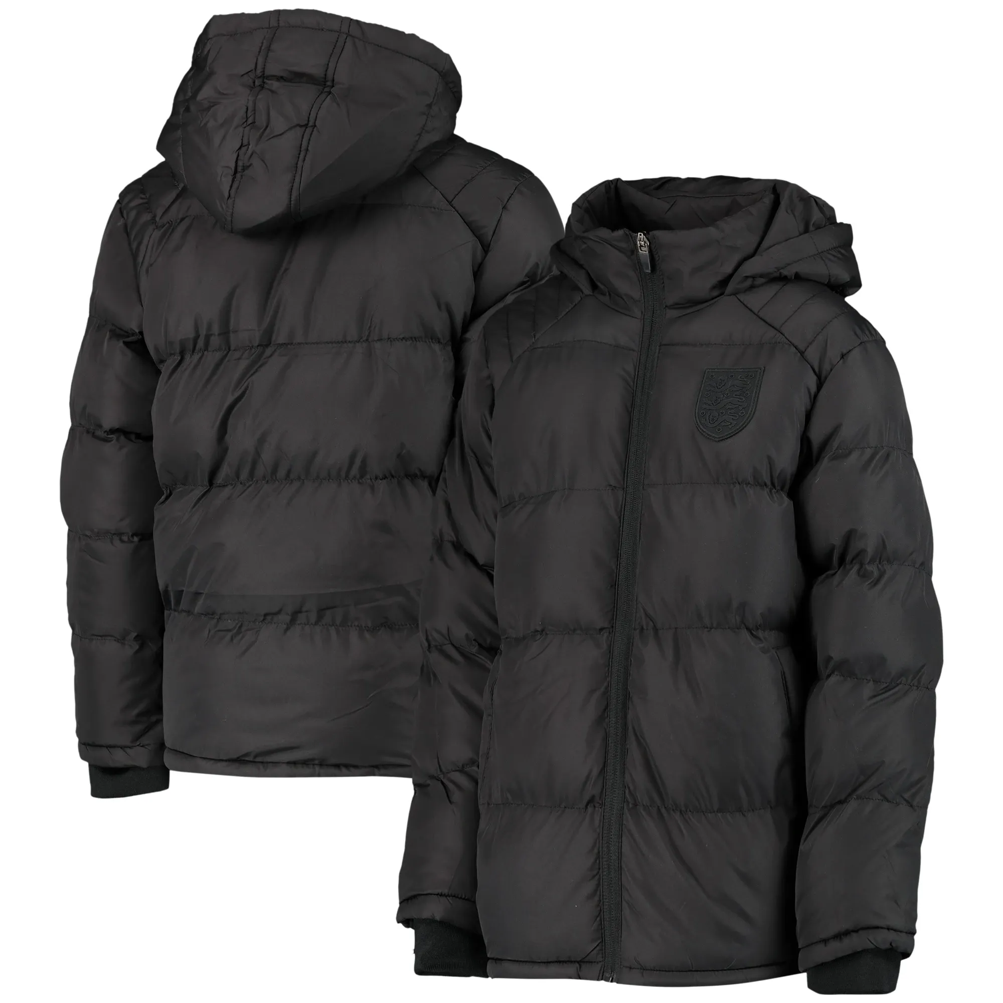 England Tonal Soft Touch Padded Jacket - Black - Kids