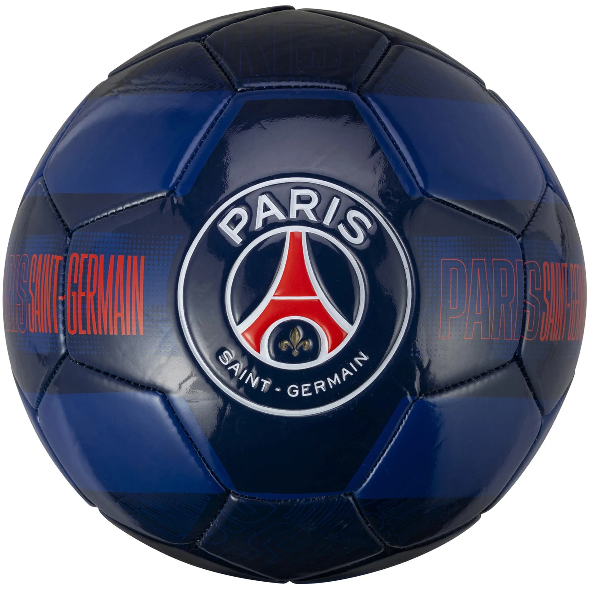 Paris Saint-Germain Crest Pattern Football - Size 5