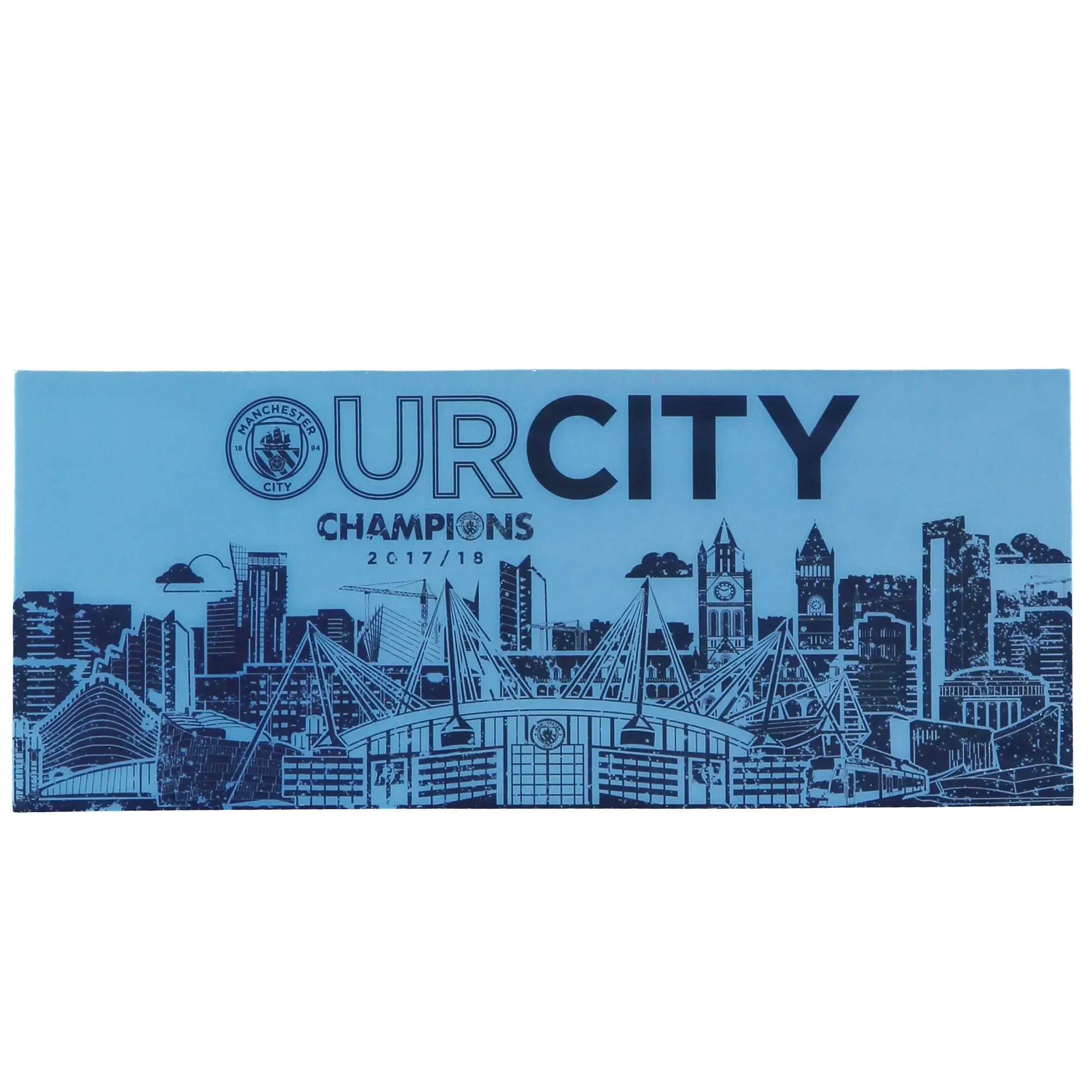 Manchester City Our City Champions Car Sticker