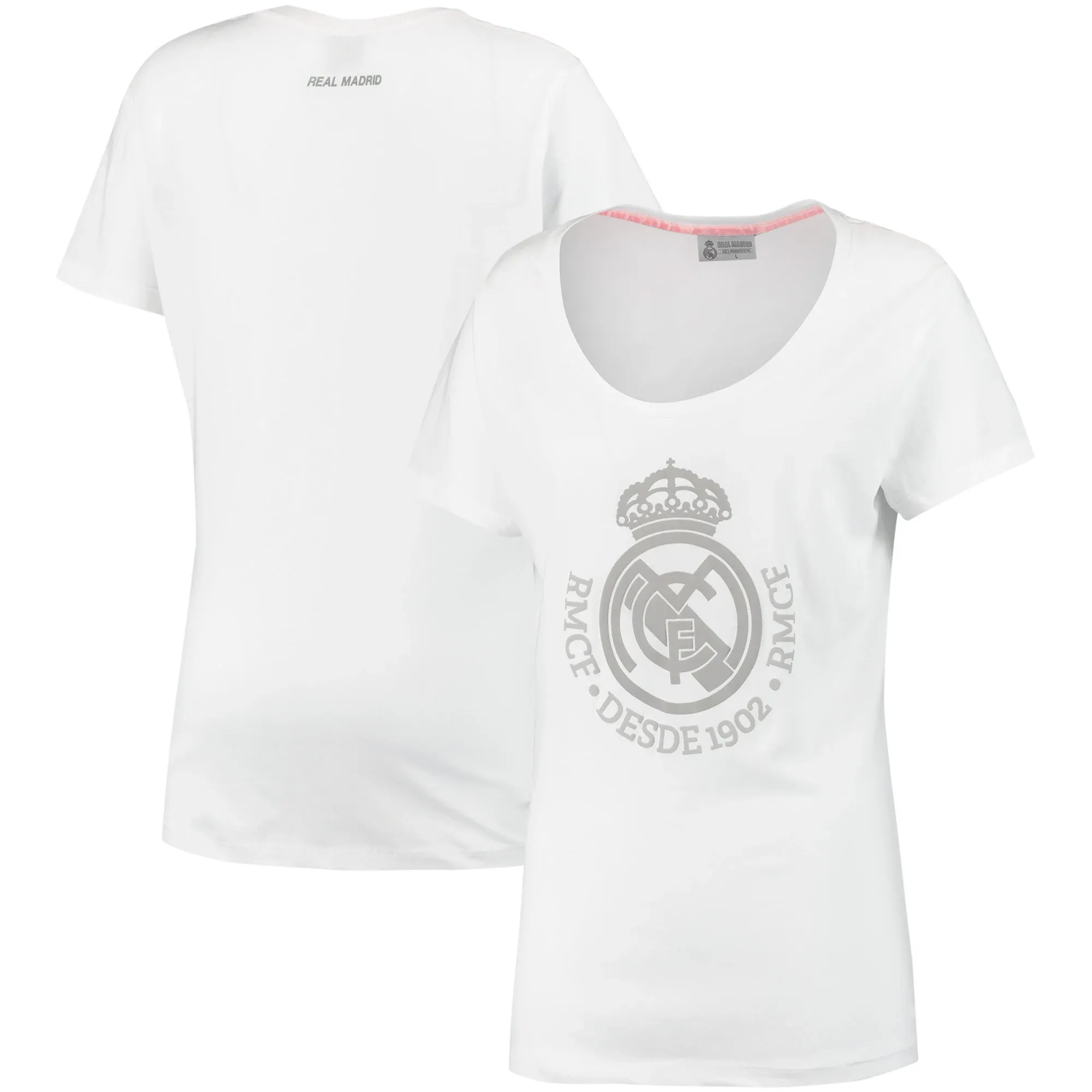 Real Madrid Graphic T-Shirt - White - Womens
