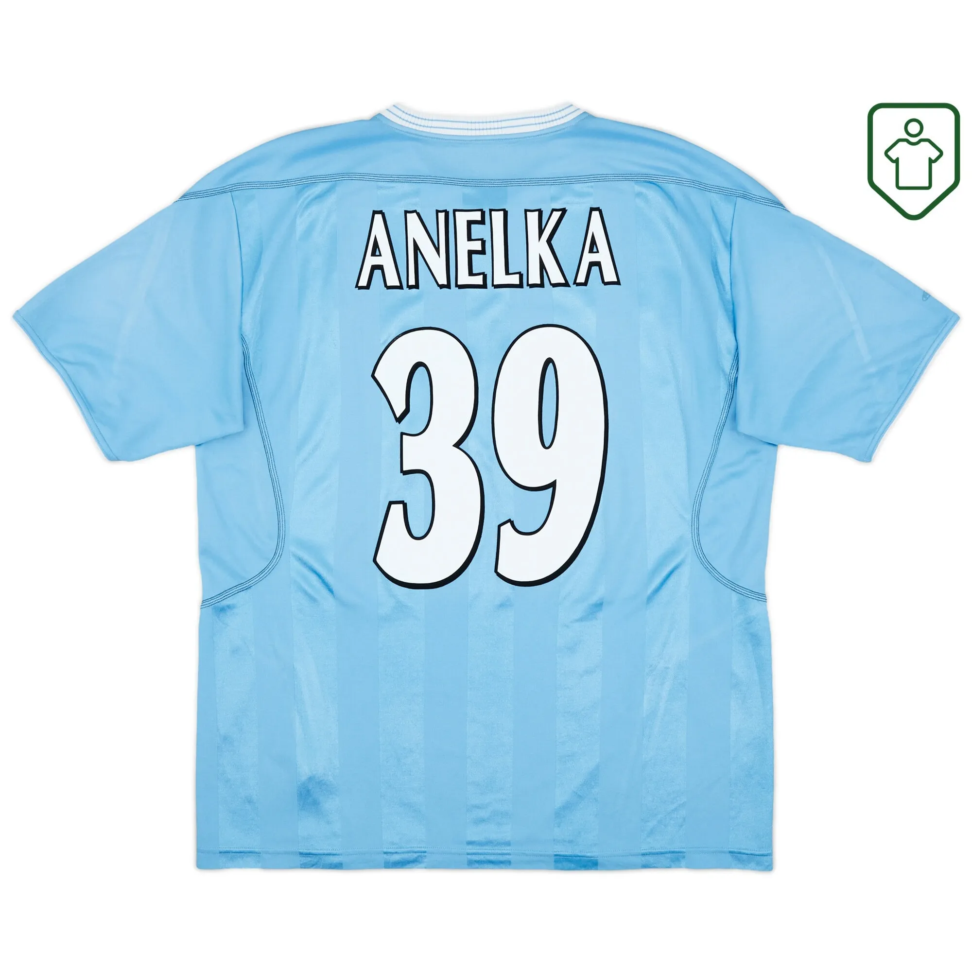 Manchester City Reebok Home Shirt Anelka #39 2003-04 - Very Good - 6/10