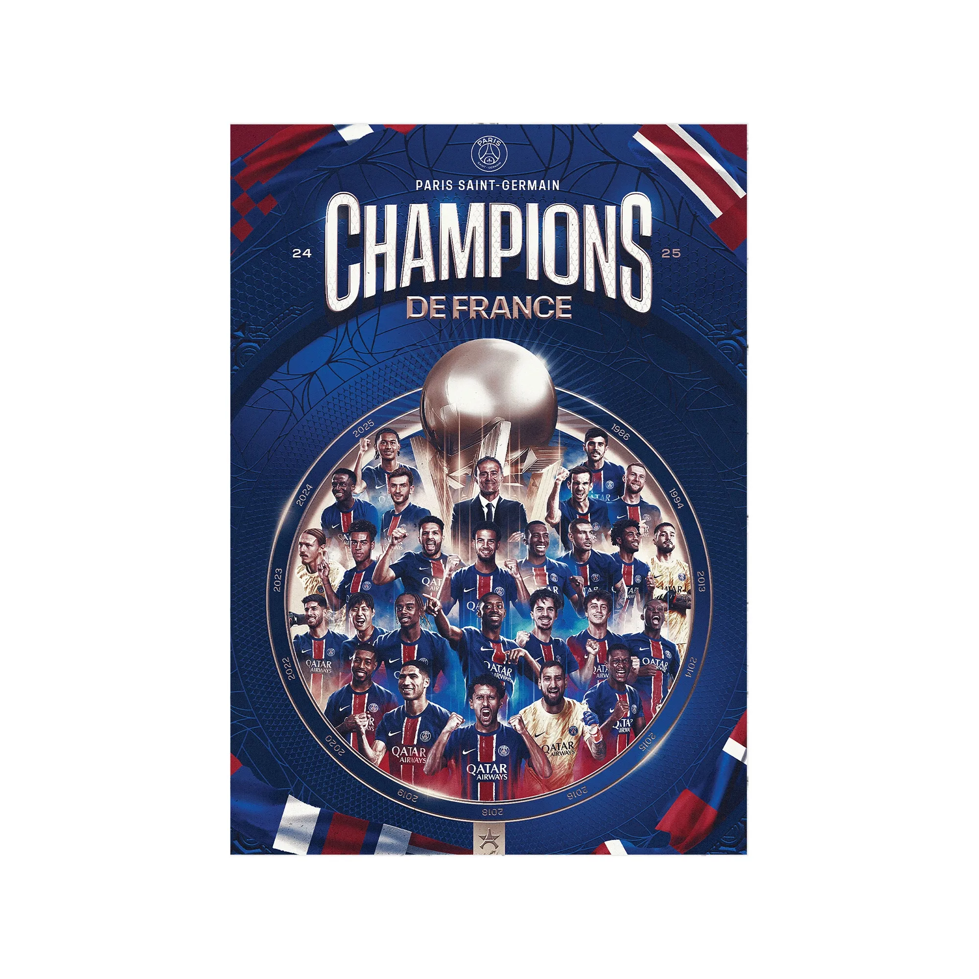 PSG Champions 2025 Poster - A2