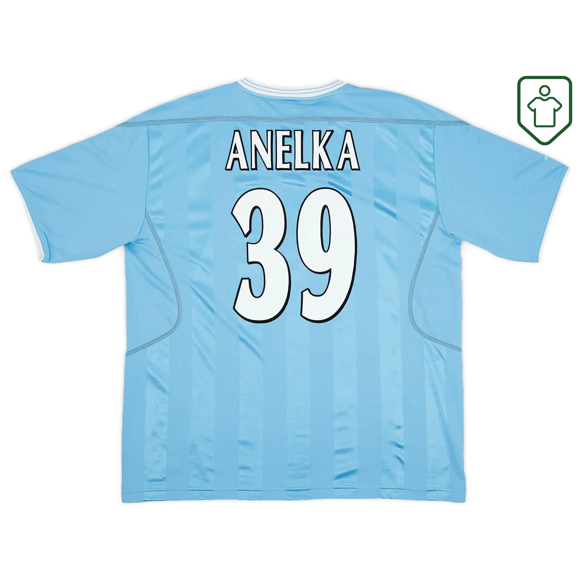 Manchester City Reebok Home Shirt Anelka #39 2003-04 - Excellent - 8/10