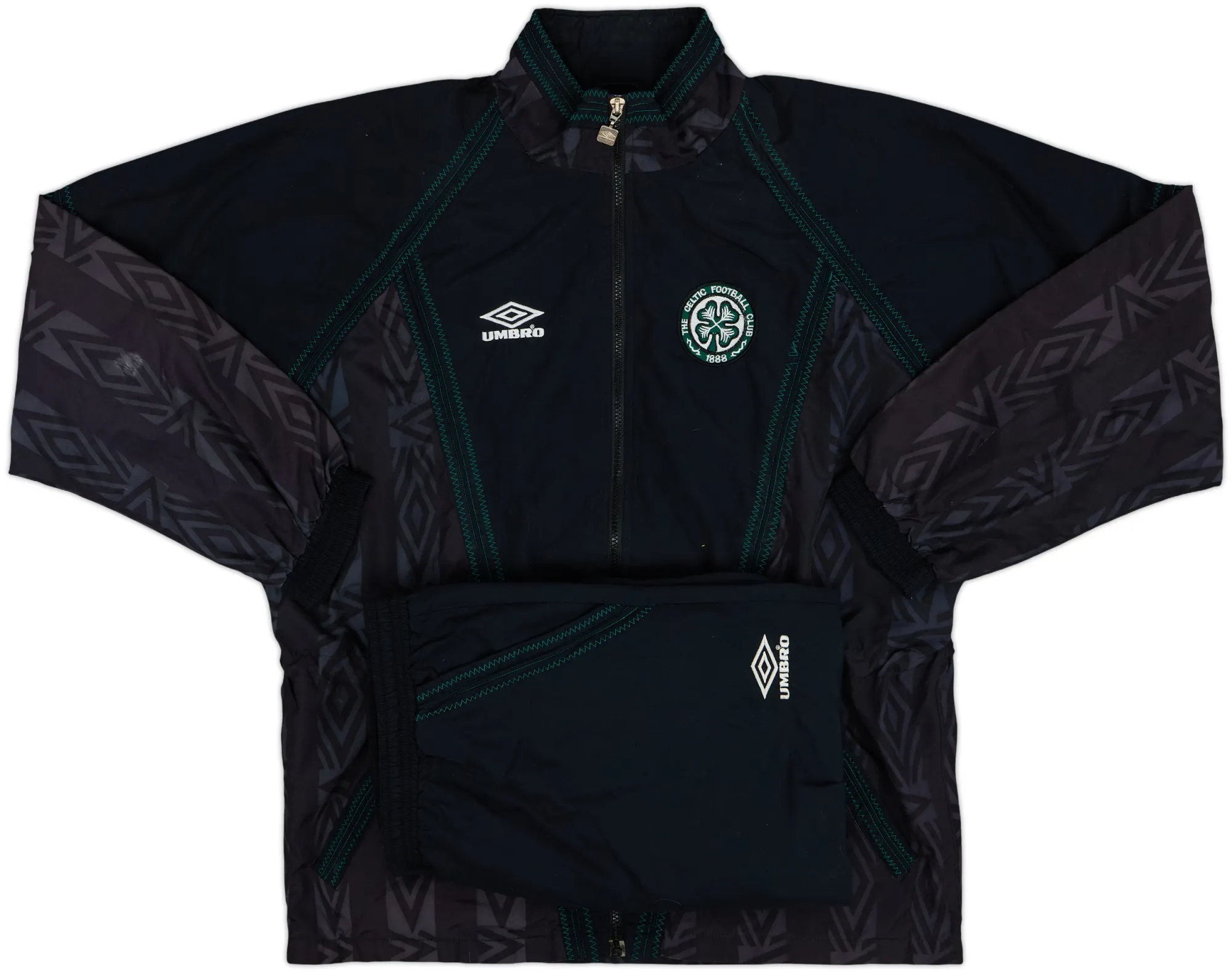 1991-93 Celtic Umbro Tracksuit - 9/10 - (XL)