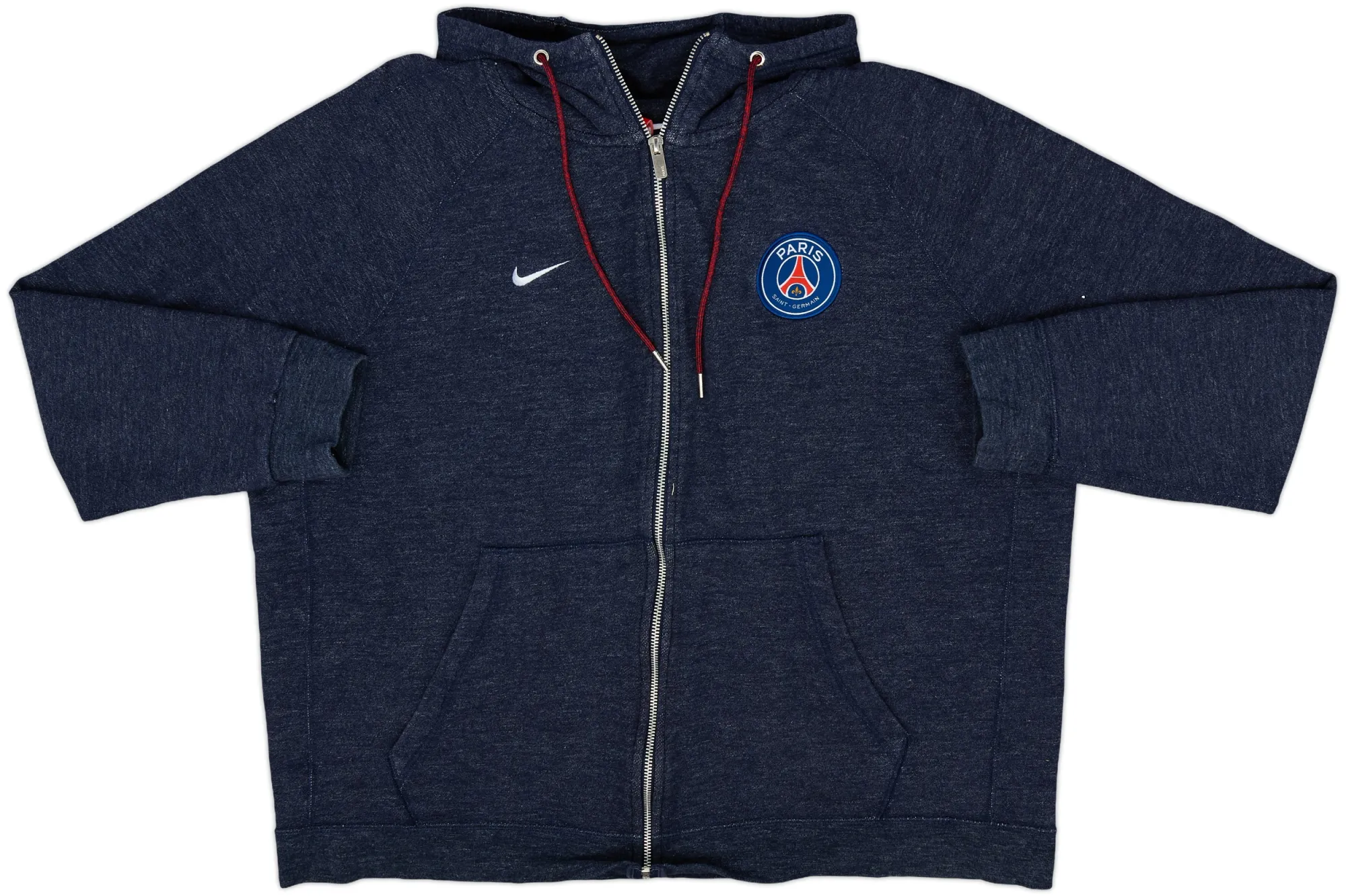 2017-18 Paris Saint-Germain Nike Zipped Hooded Sweat Top - 8/10 - (XXL)