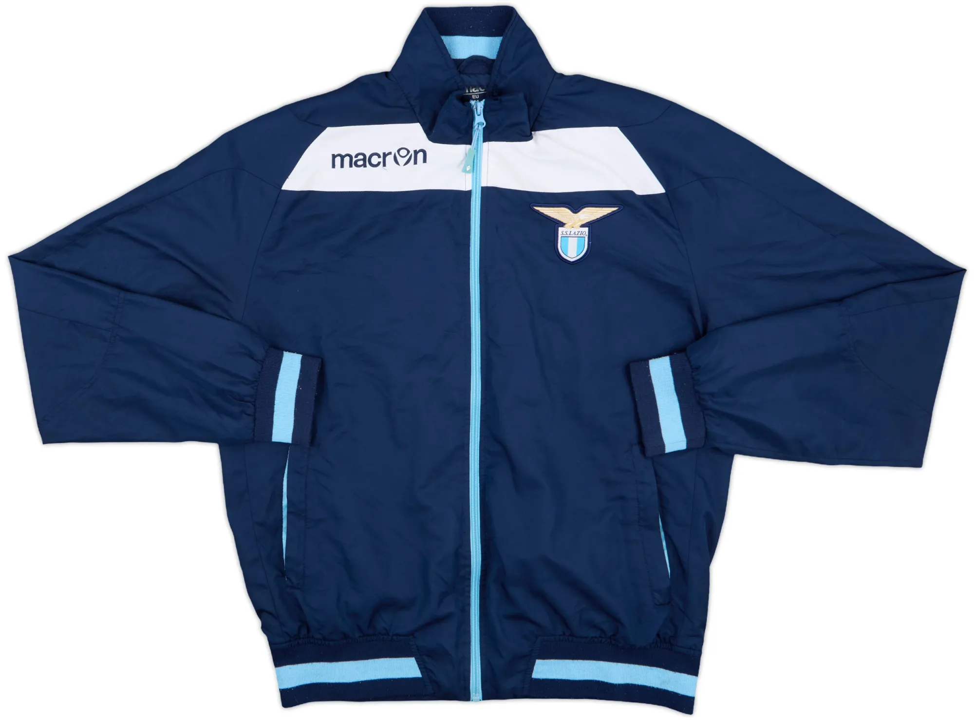 2014-15 Lazio Macron Track Jacket - 7/10 - (M)
