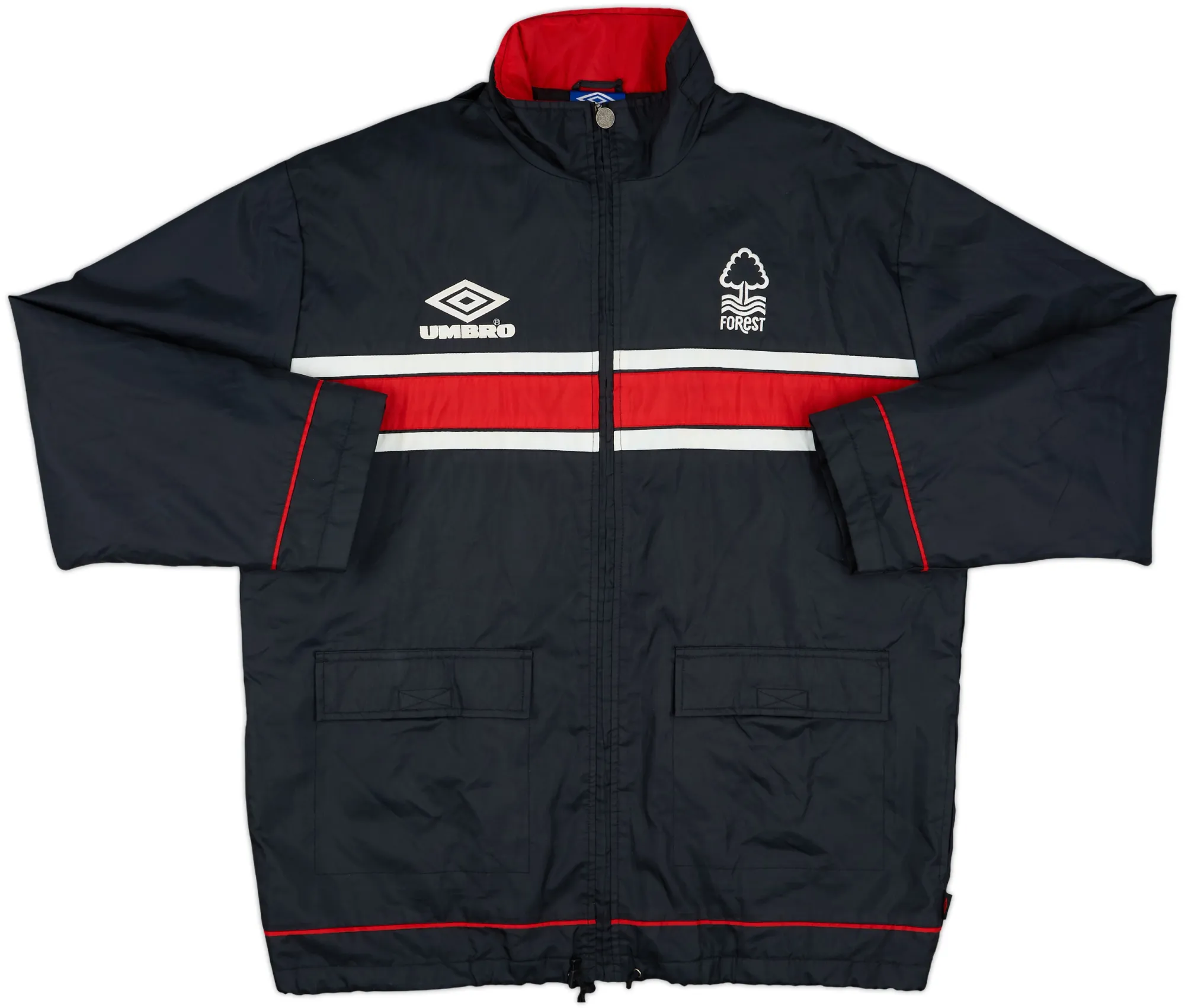 2000-01 Nottingham Forest Umbro Hooded Rain Jacket - 8/10 - (L)