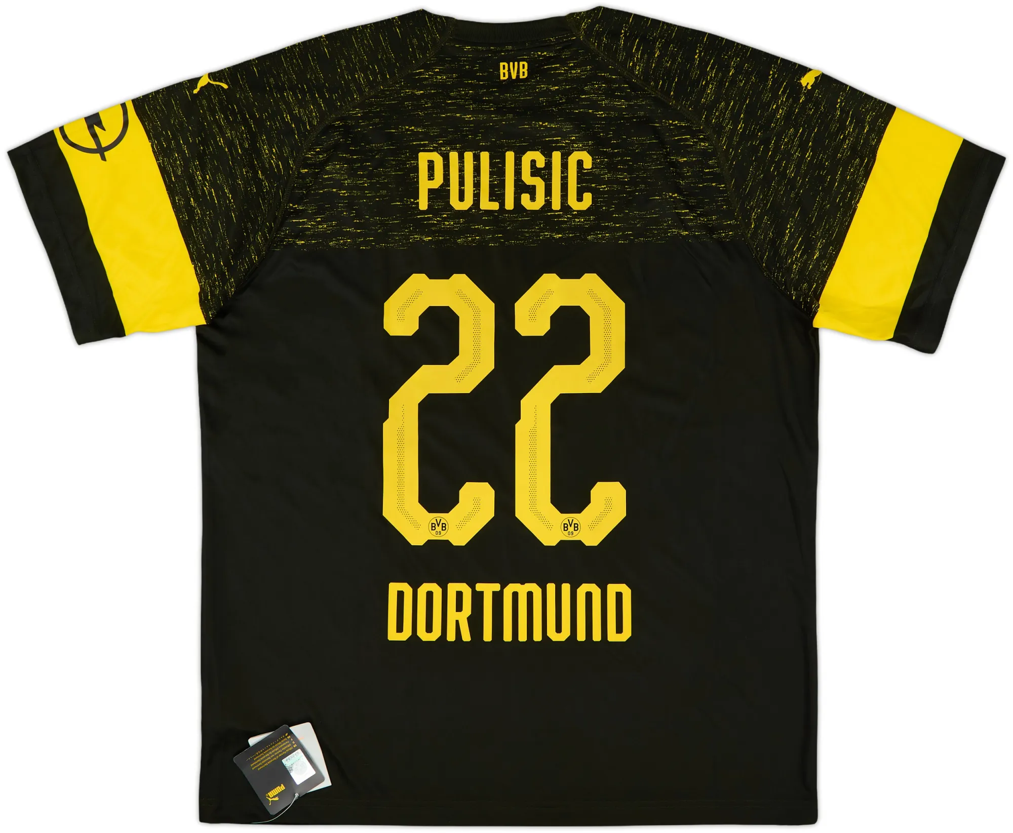 Puma Borussia Dortmund Mens SS Away Shirt 2018/19