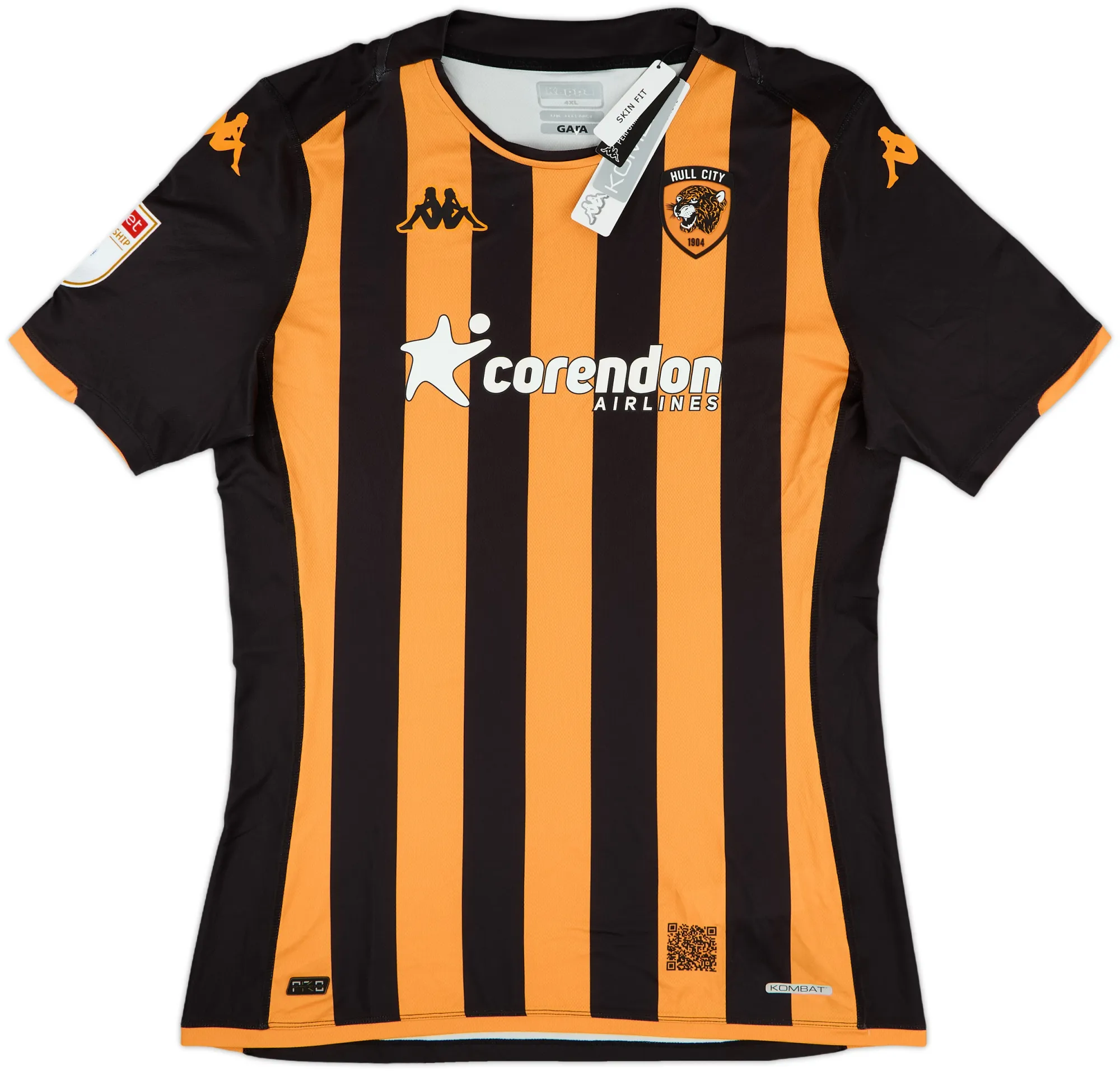 Kappa Hull City Mens SS Home Shirt 2023/24