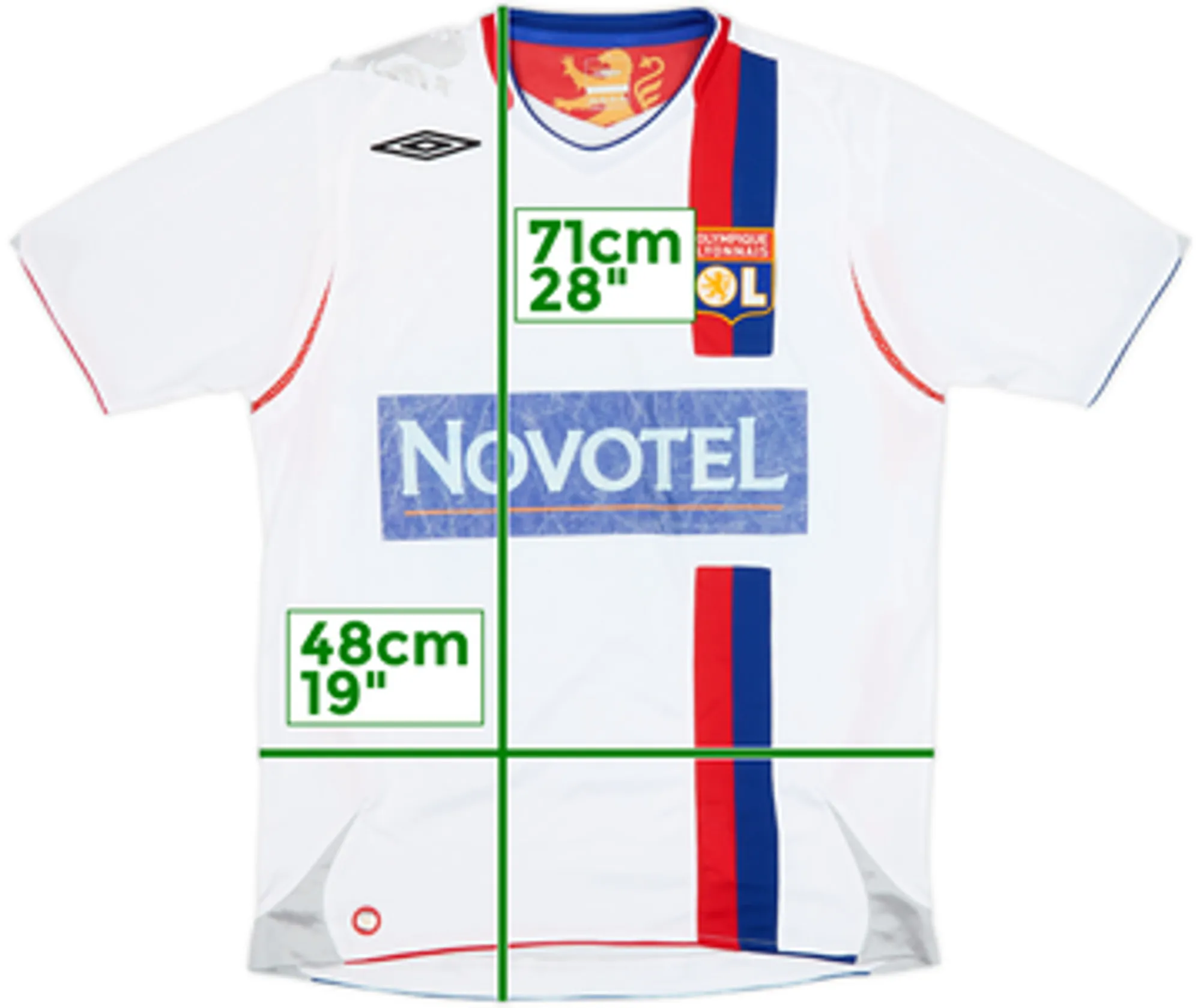 Umbro Lyon Boys SS Home Shirt 2006/07