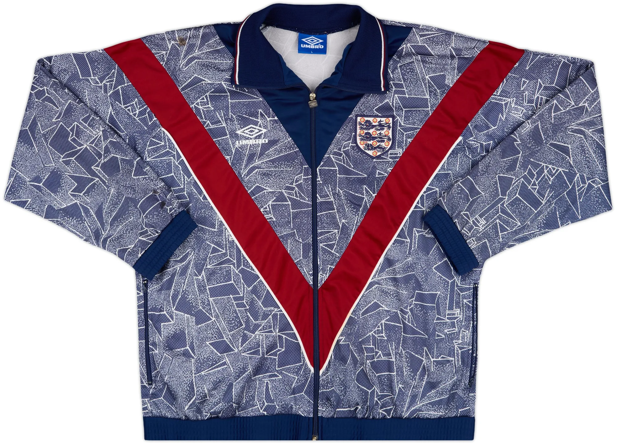 1993-95 England Umbro Track Jacket - 5/10 - (L)