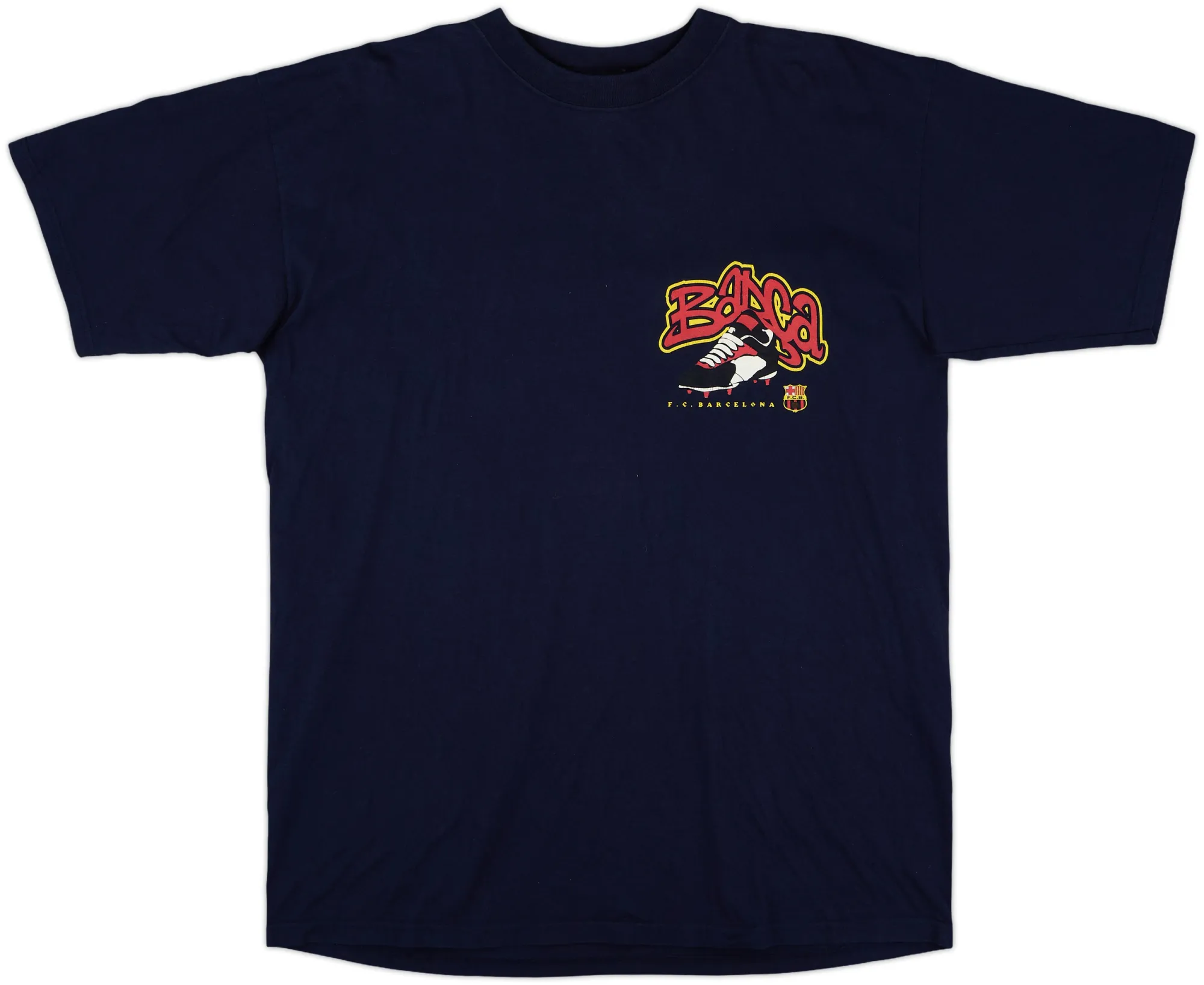 T-Shirts Barcelona Mens SS Home Shirt 1990/91