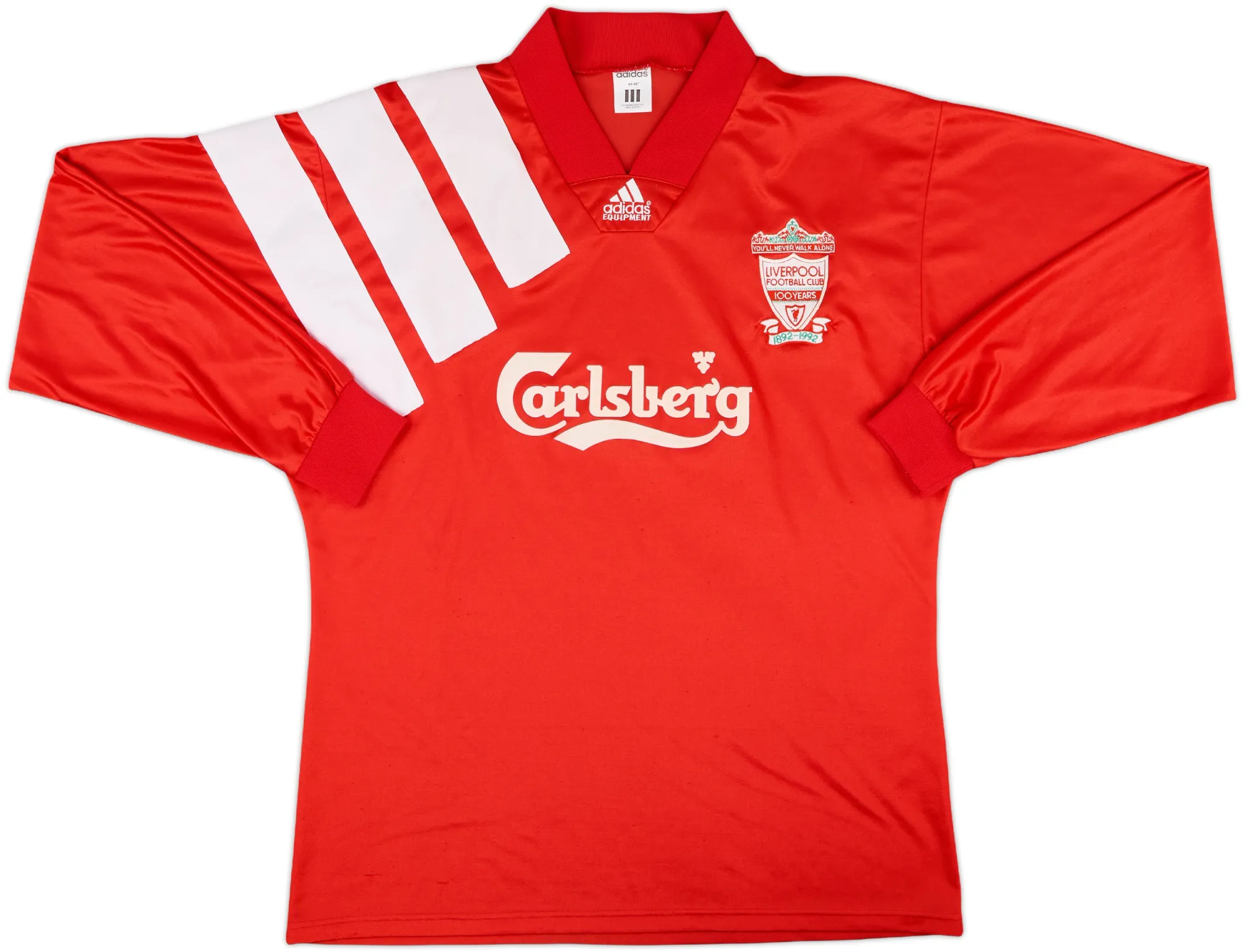 adidas Liverpool Mens LS Player Issue Home Shirt 1992/93