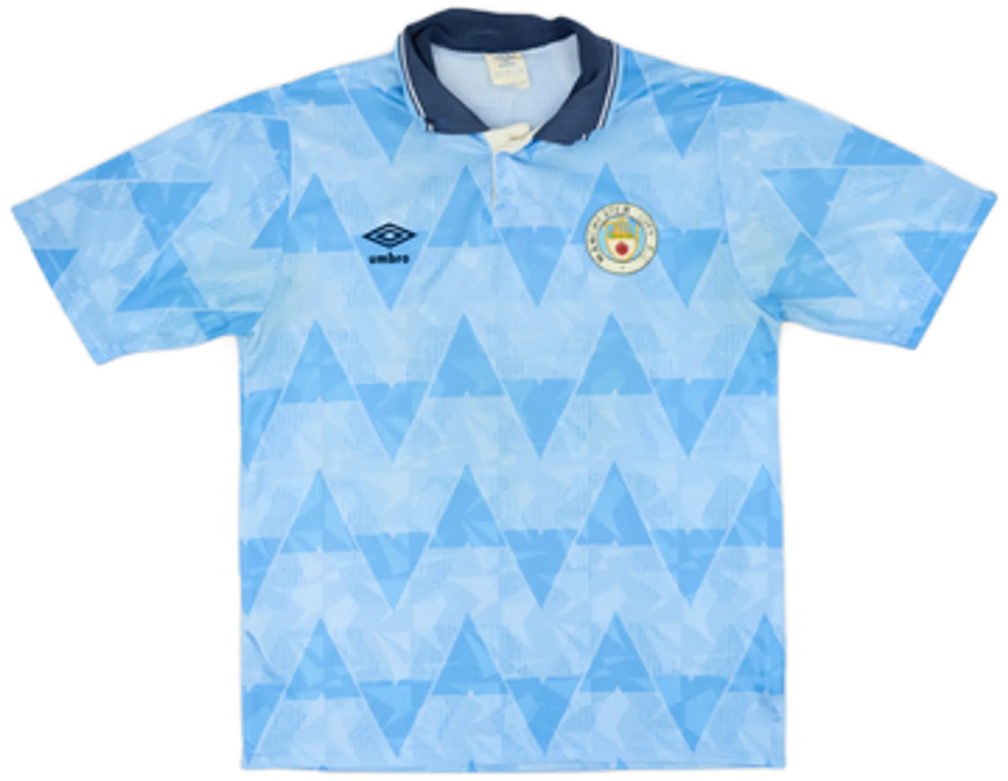 Umbro Manchester City Mens SS Home Shirt 1989/91
