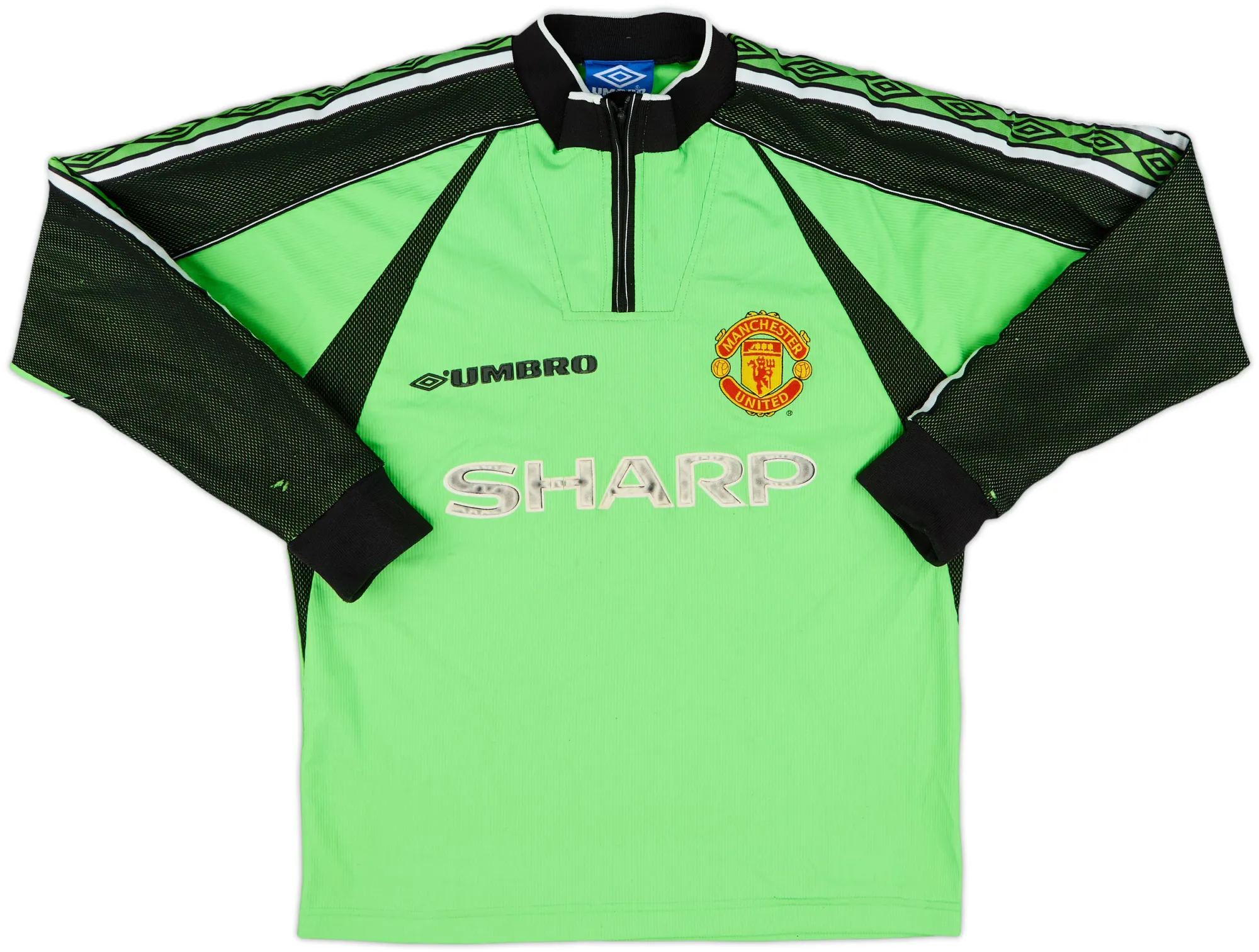 Umbro Manchester United Mens LS Goalkeeper Home Shirt 1999/00