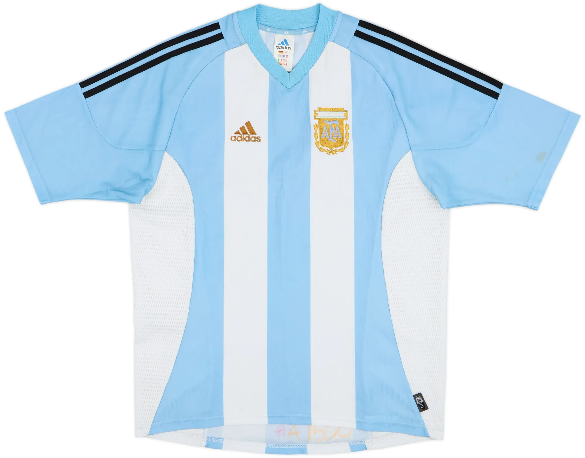 adidas Argentina Mens SS Home Shirt 2002