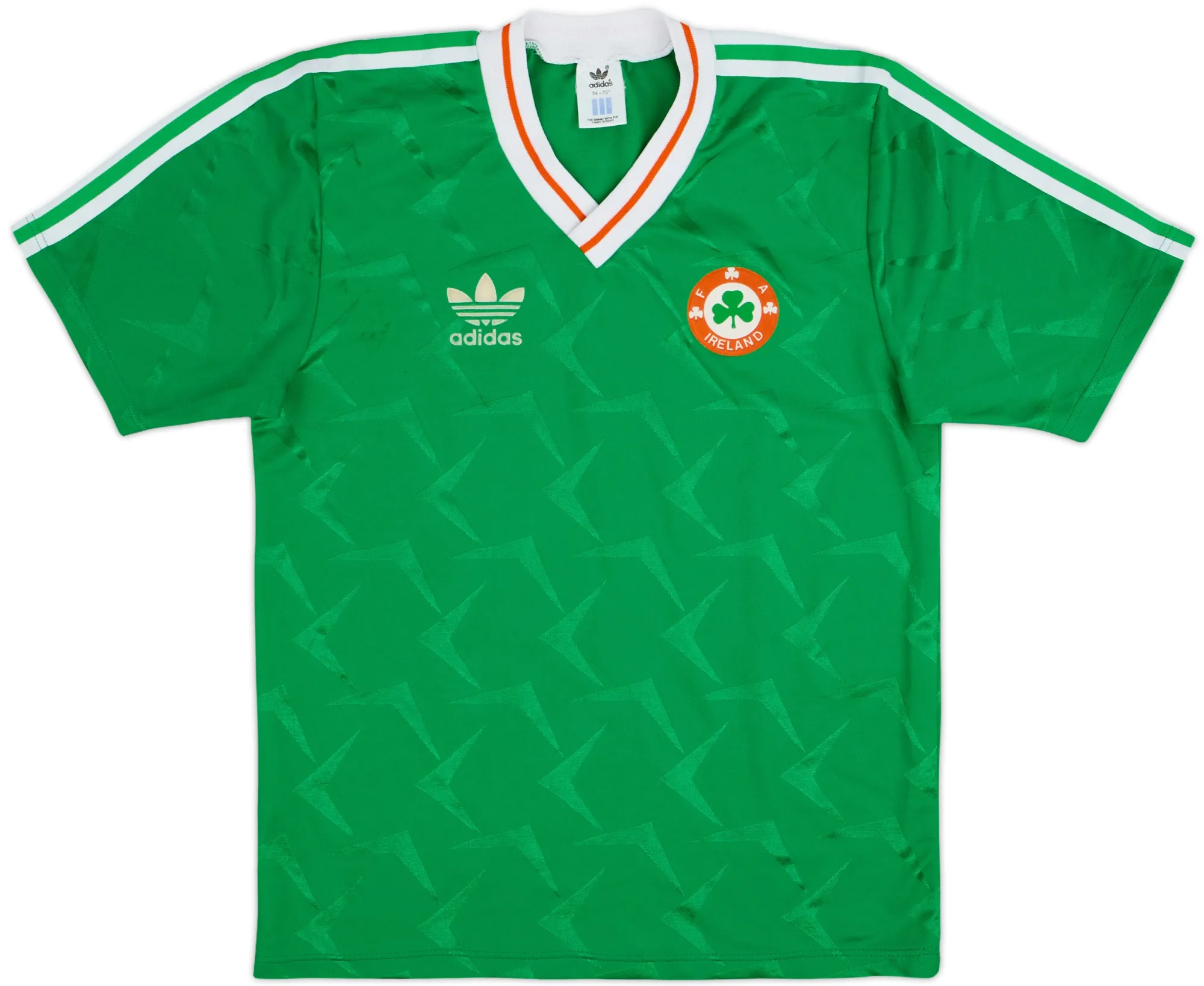 adidas Republic of Ireland Mens SS Home Shirt 1990