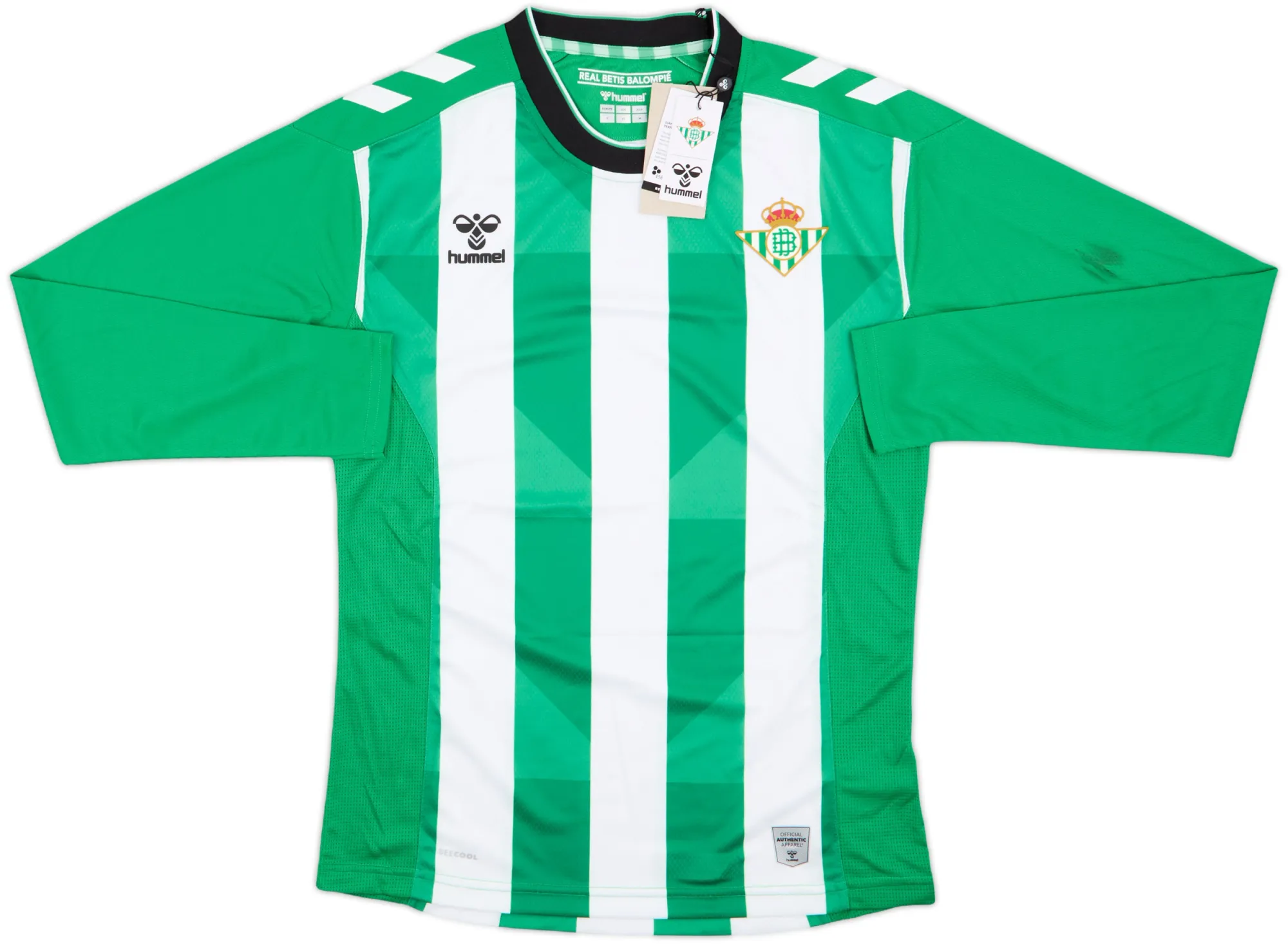 Hummel Real Betis Mens LS Home Shirt 2022/23