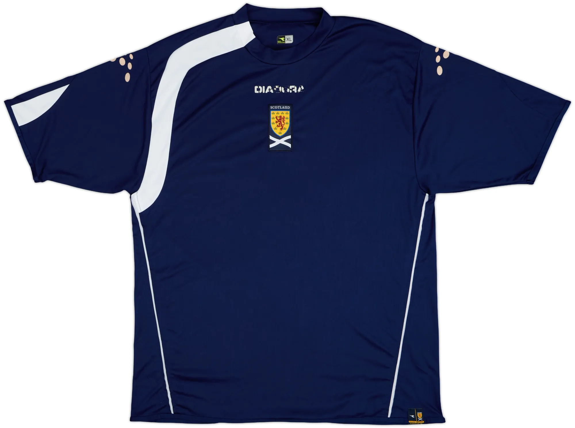 Diadora Scotland Mens SS Home Shirt 2005