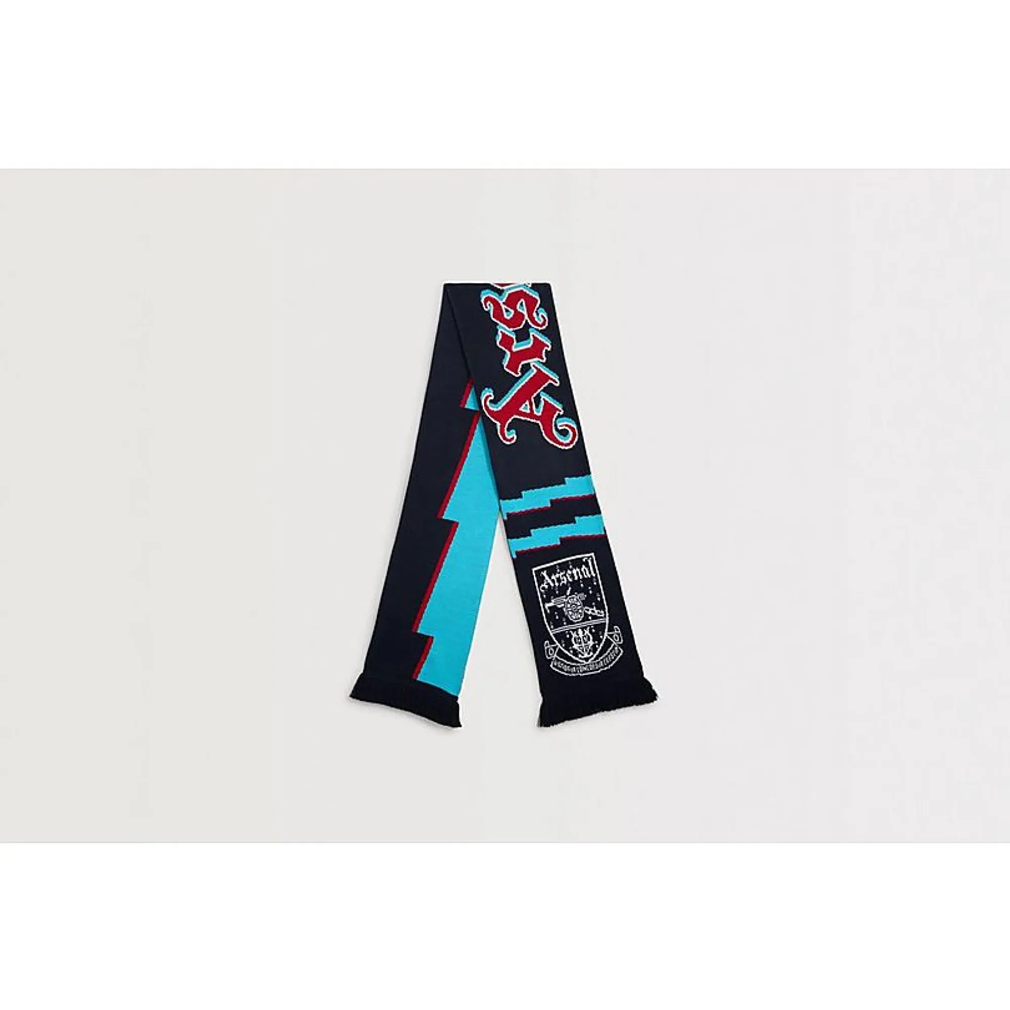 Arsenal Lightning Bolt Scarf, Blue