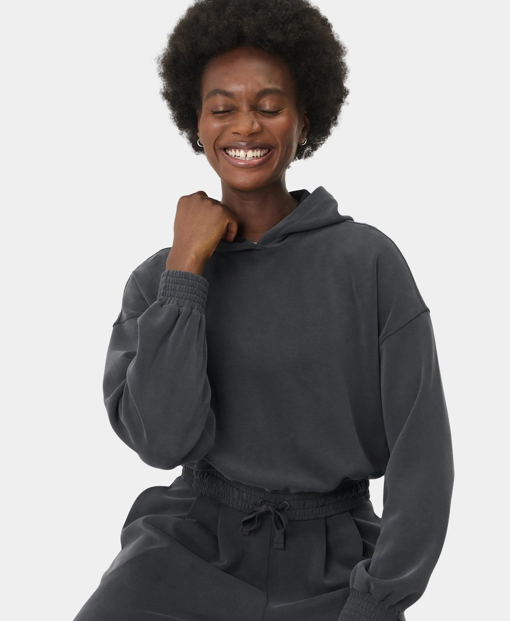 Sand Wash CloudWeight Crop Hoody