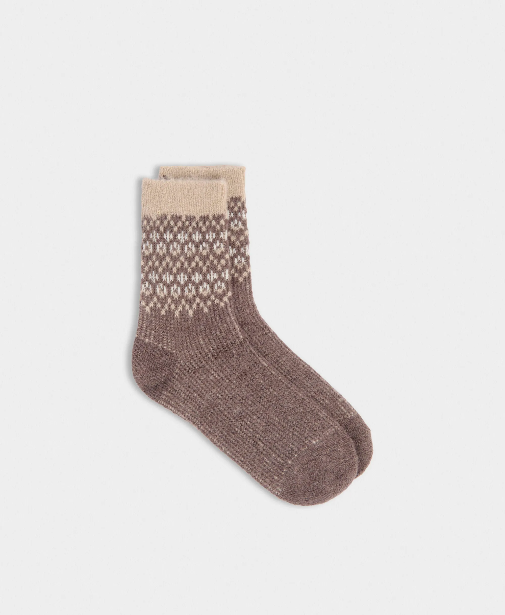 Cosy Highland Fairisle Socks