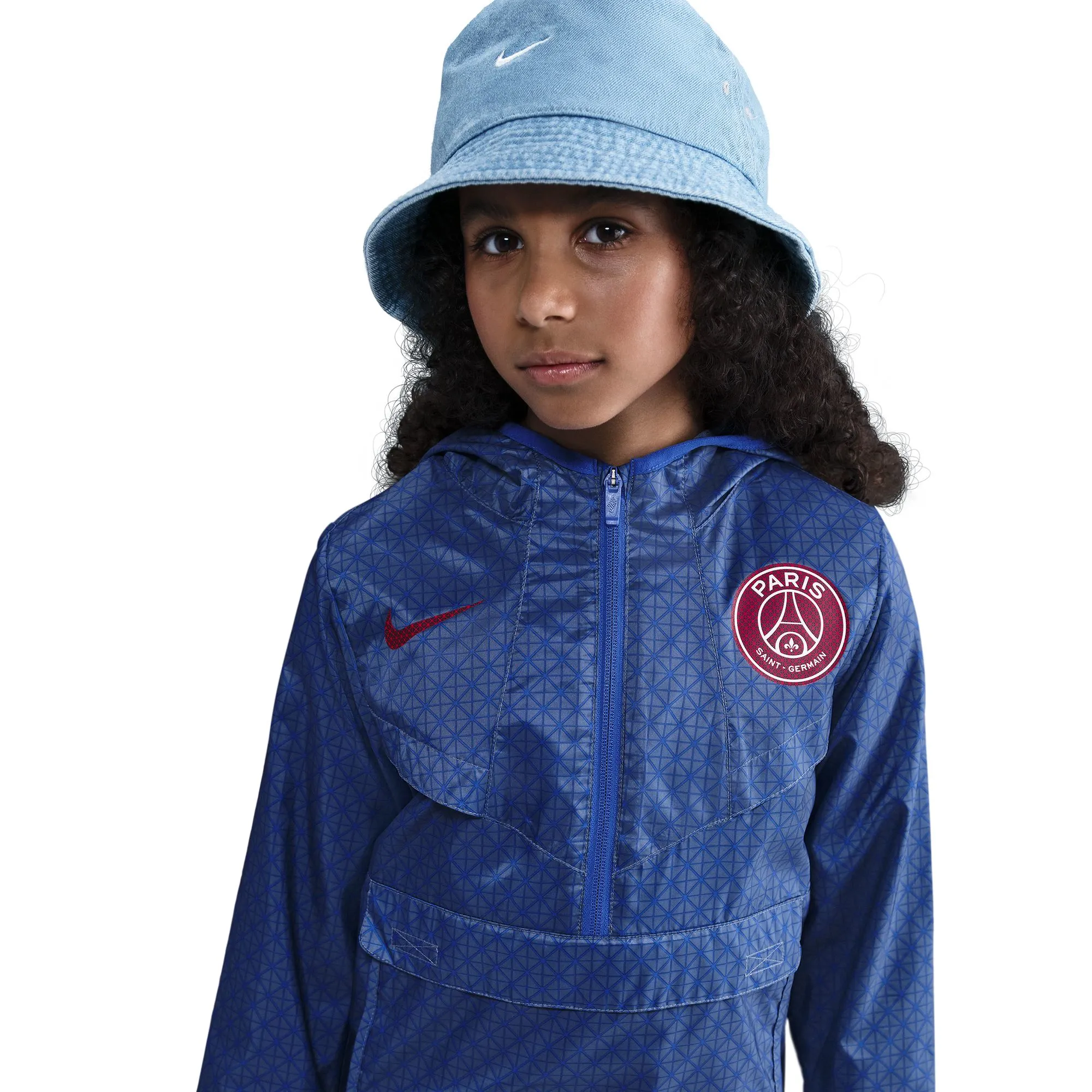 PSG Nike Amplify Anorak Windrunner - Blue - Kids
