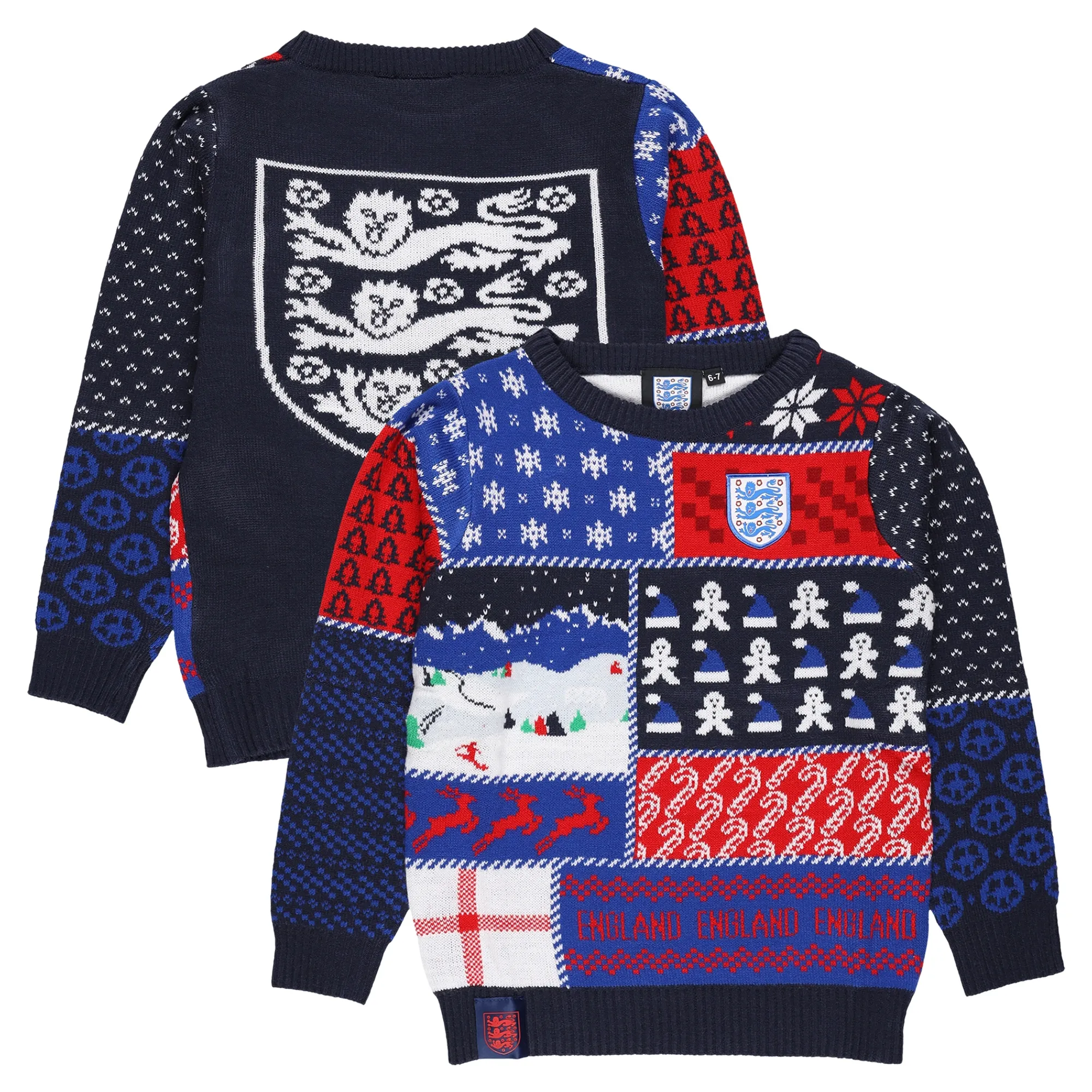 England Christmas Jumper - Navy - Kids