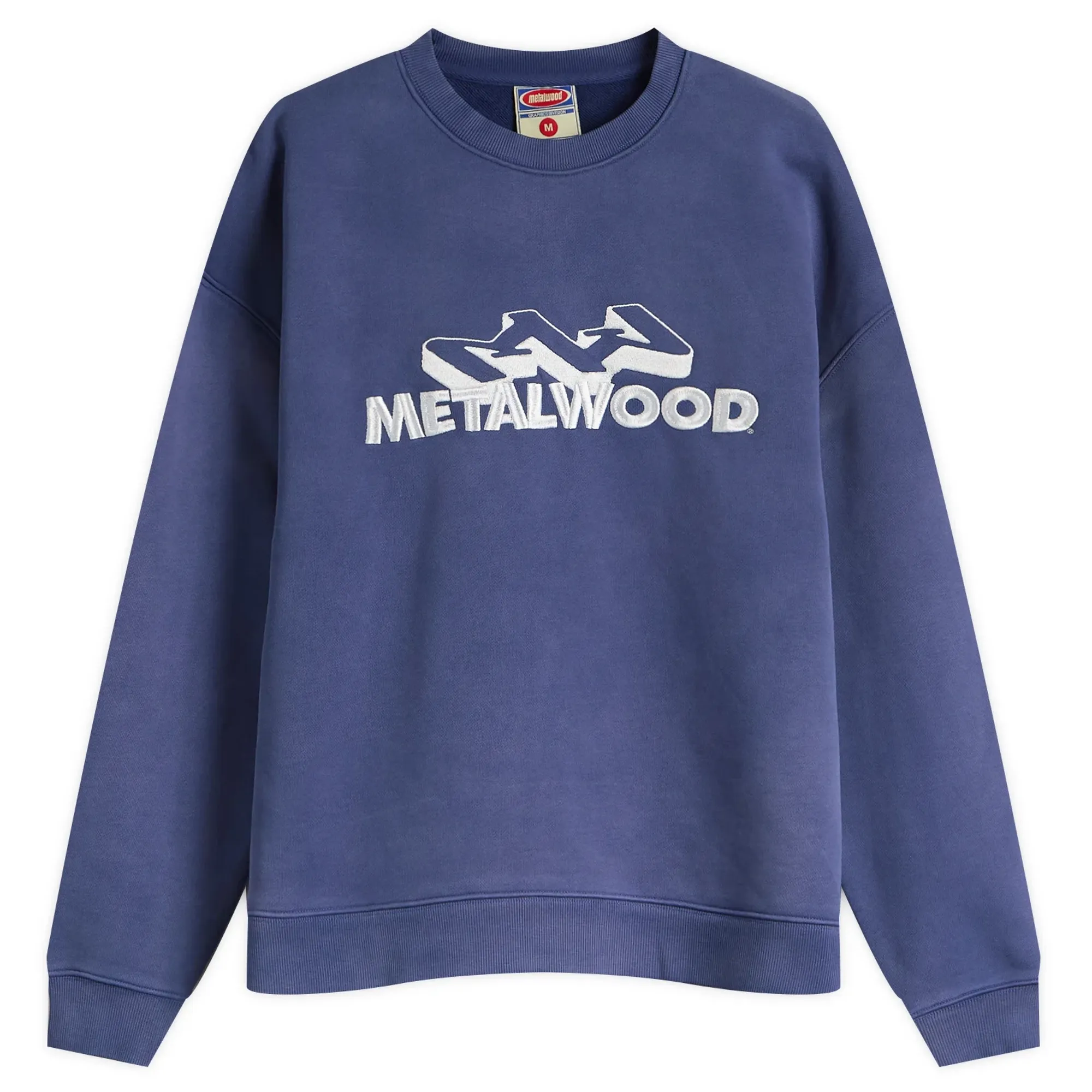 Metalwood Studio Men's Mountaineer Crew Sweatshirt Navy