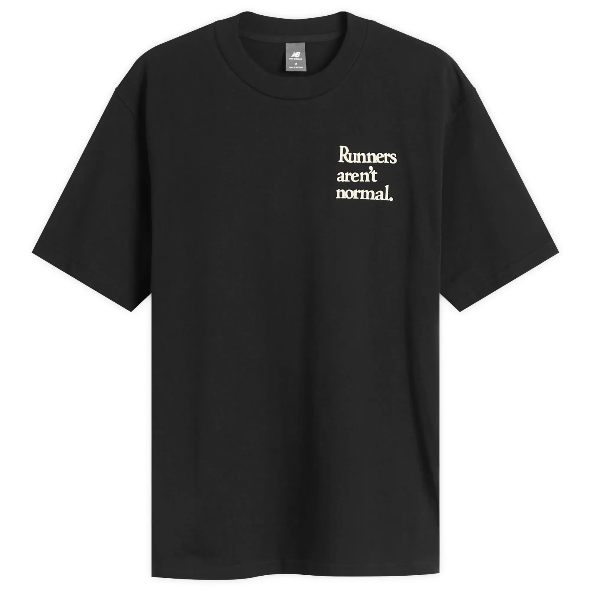 New Balance Men's Runners Arent Normal T-Shirt Black