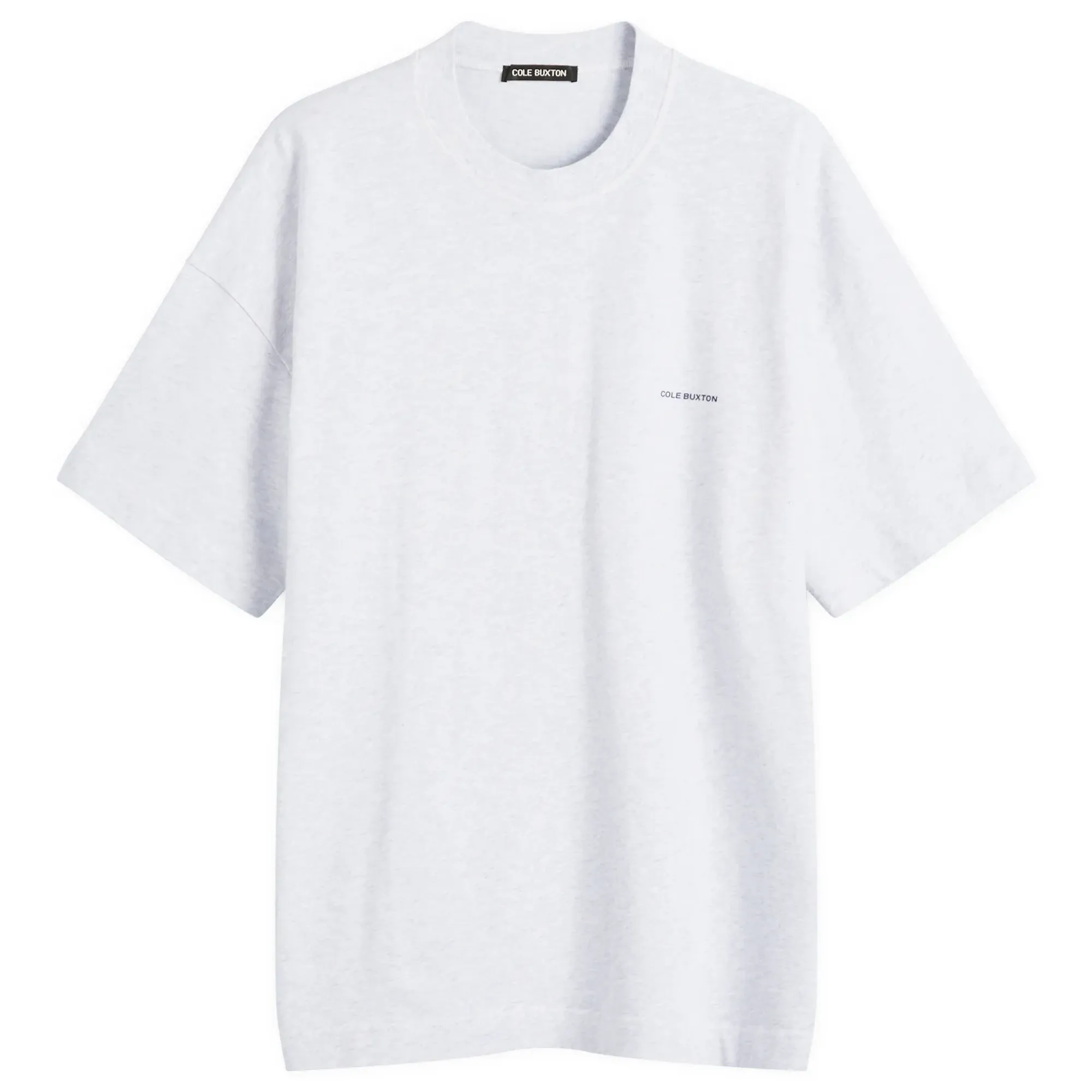 Cole Buxton Men's Mini Logo T-Shirt Light Grey Marl