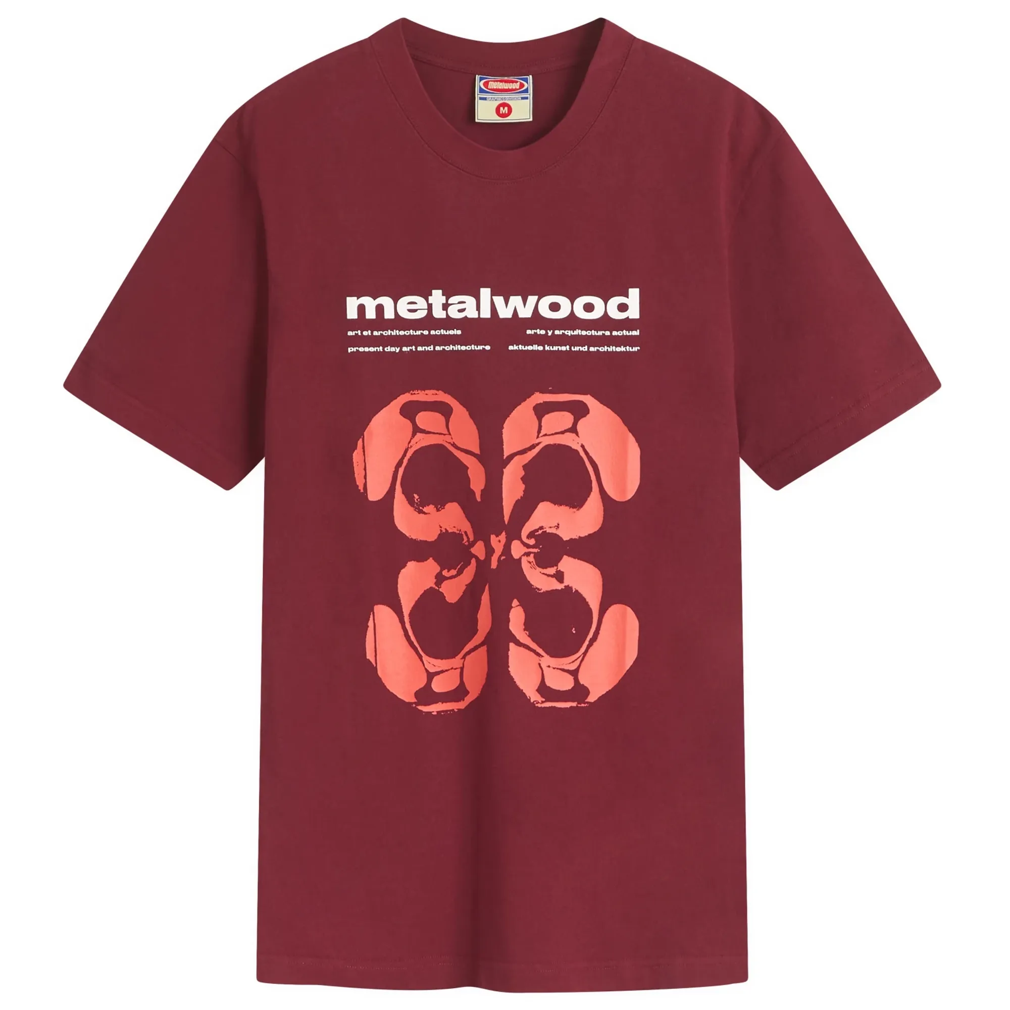 Metalwood Studio Men's Rorschach T-Shirt Maroon