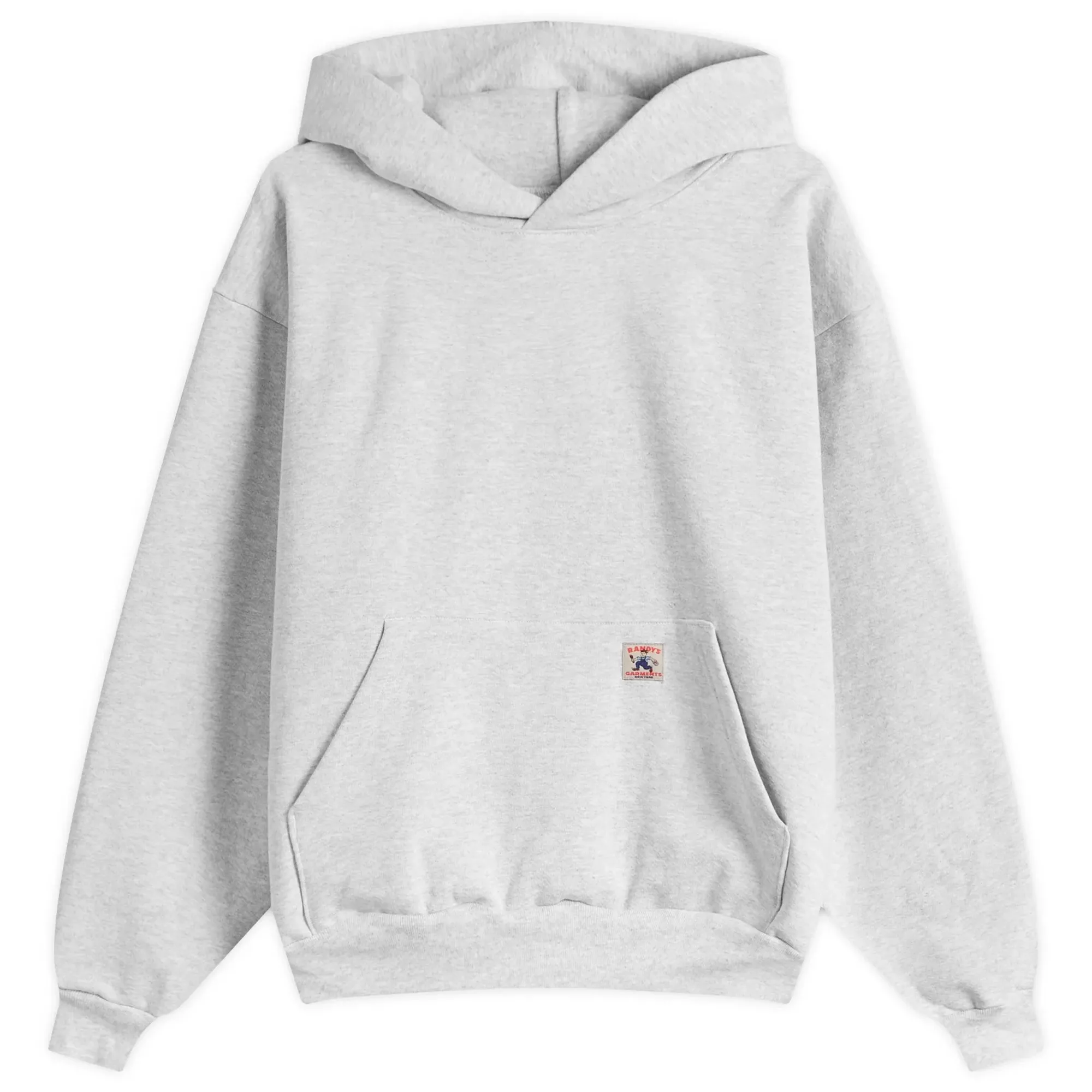 Randy’s Garments  Heavyweight Logo Hoodie Heather Grey