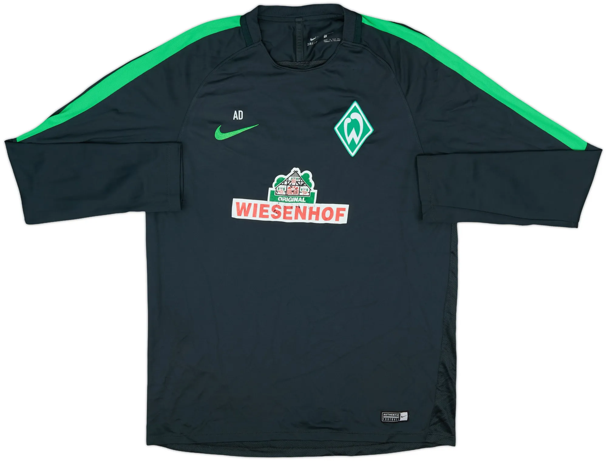Nike Werder Bremen Mens LS Home Shirt 2016/17