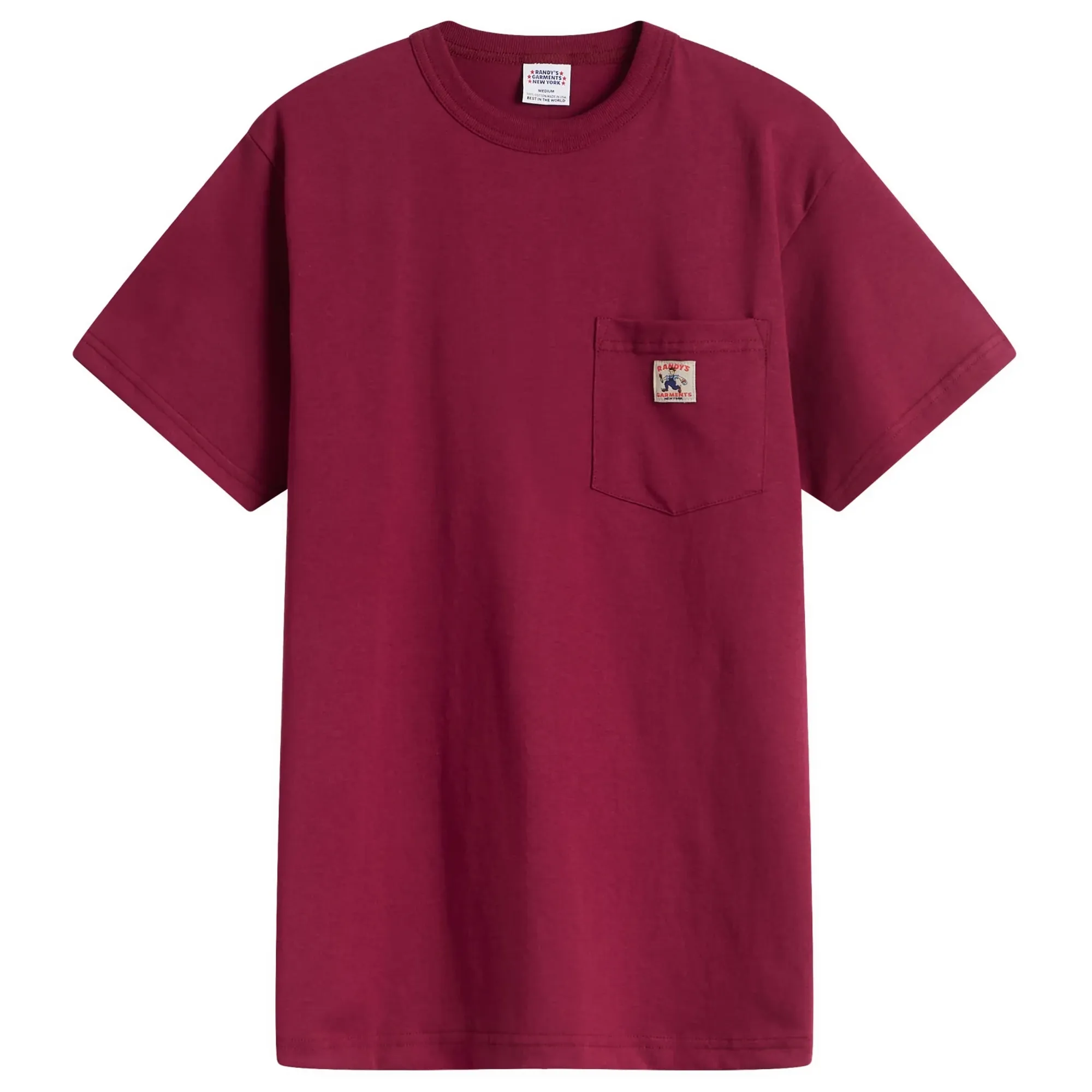 Randy’s Garments  Logo Pocket T-Shirt Maroon