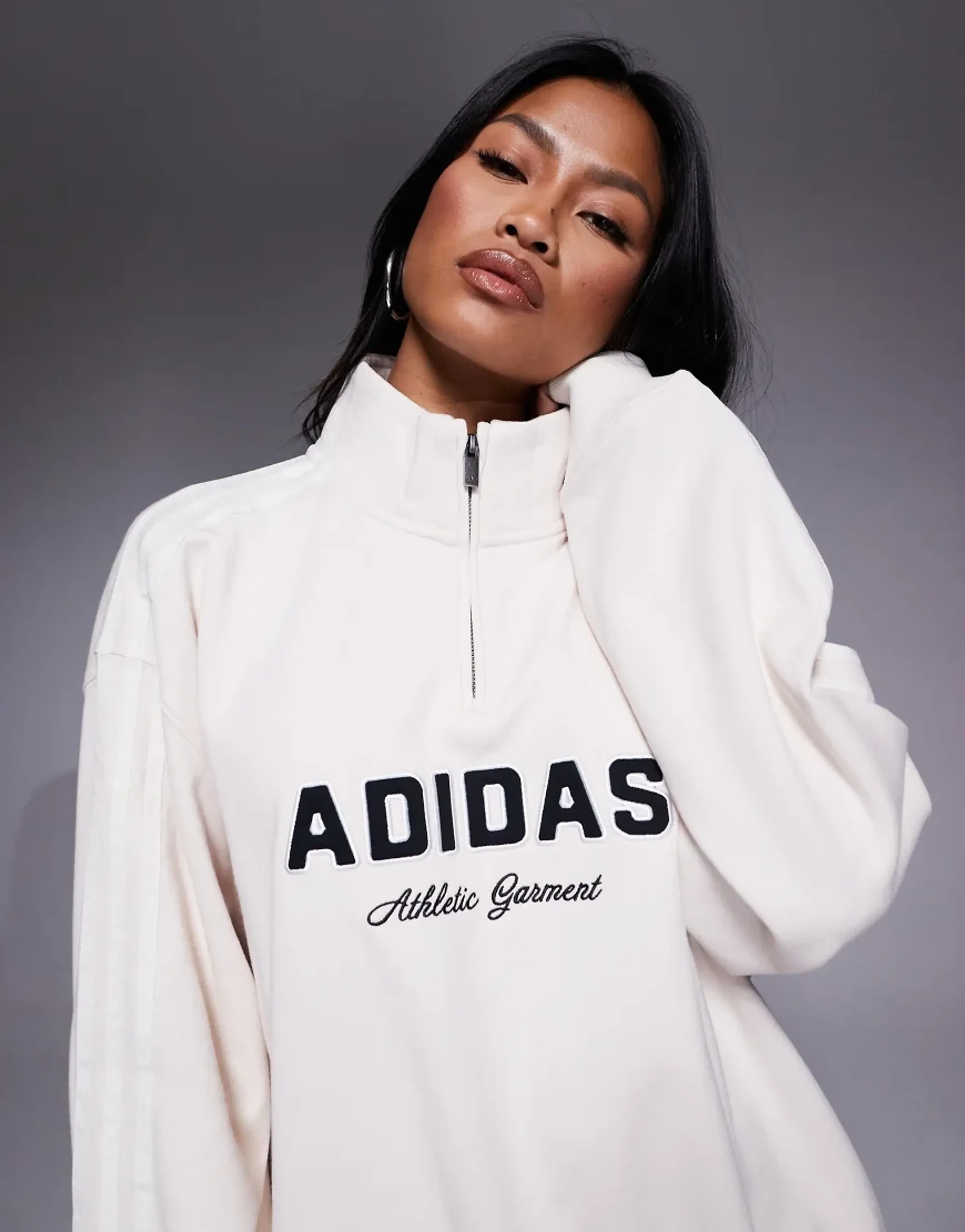 adidas Originals Womens 1 4 Zip Sweatshirt