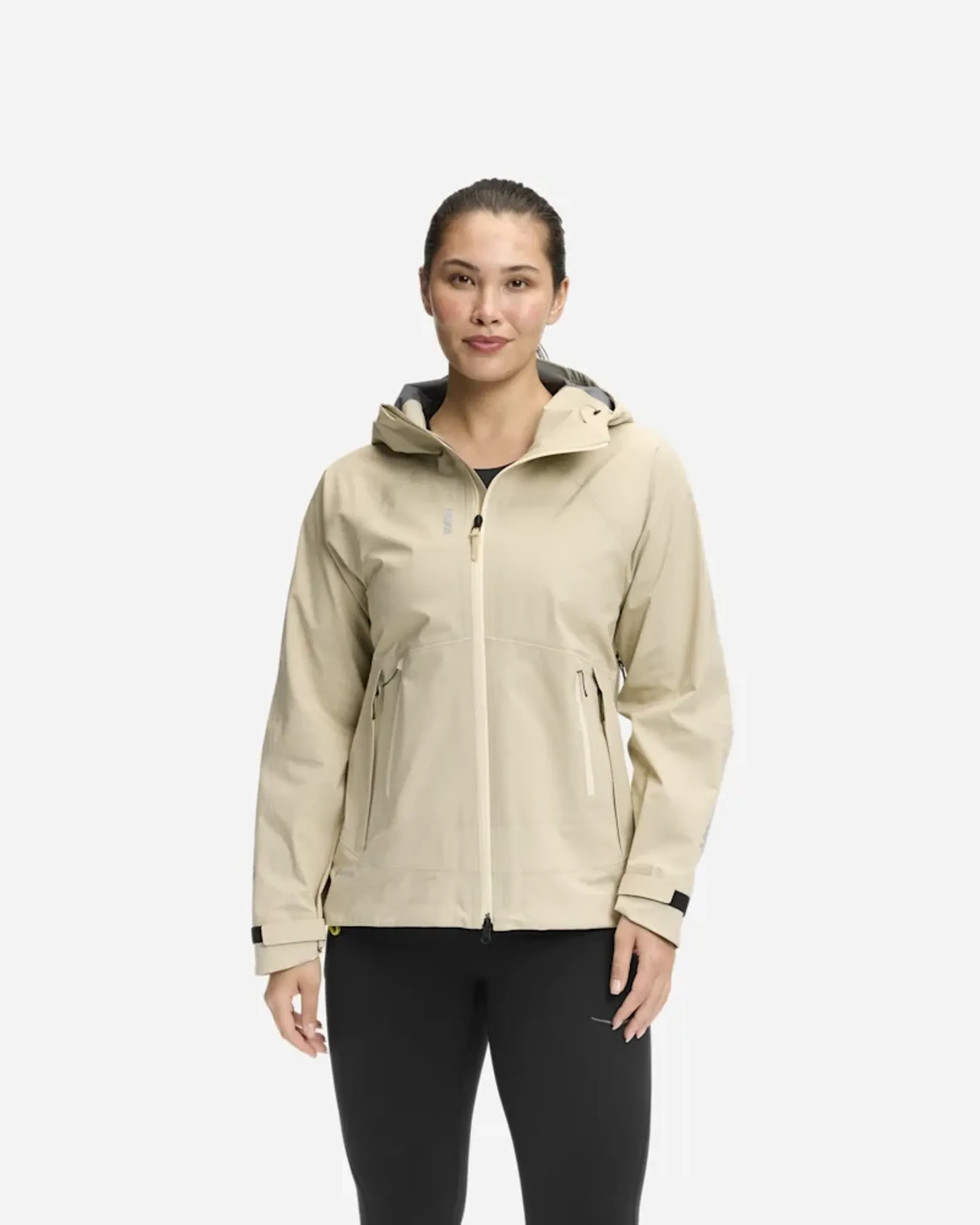 Hoka Women's Transport Jacket Gore-Tex In Oyster Mushroom