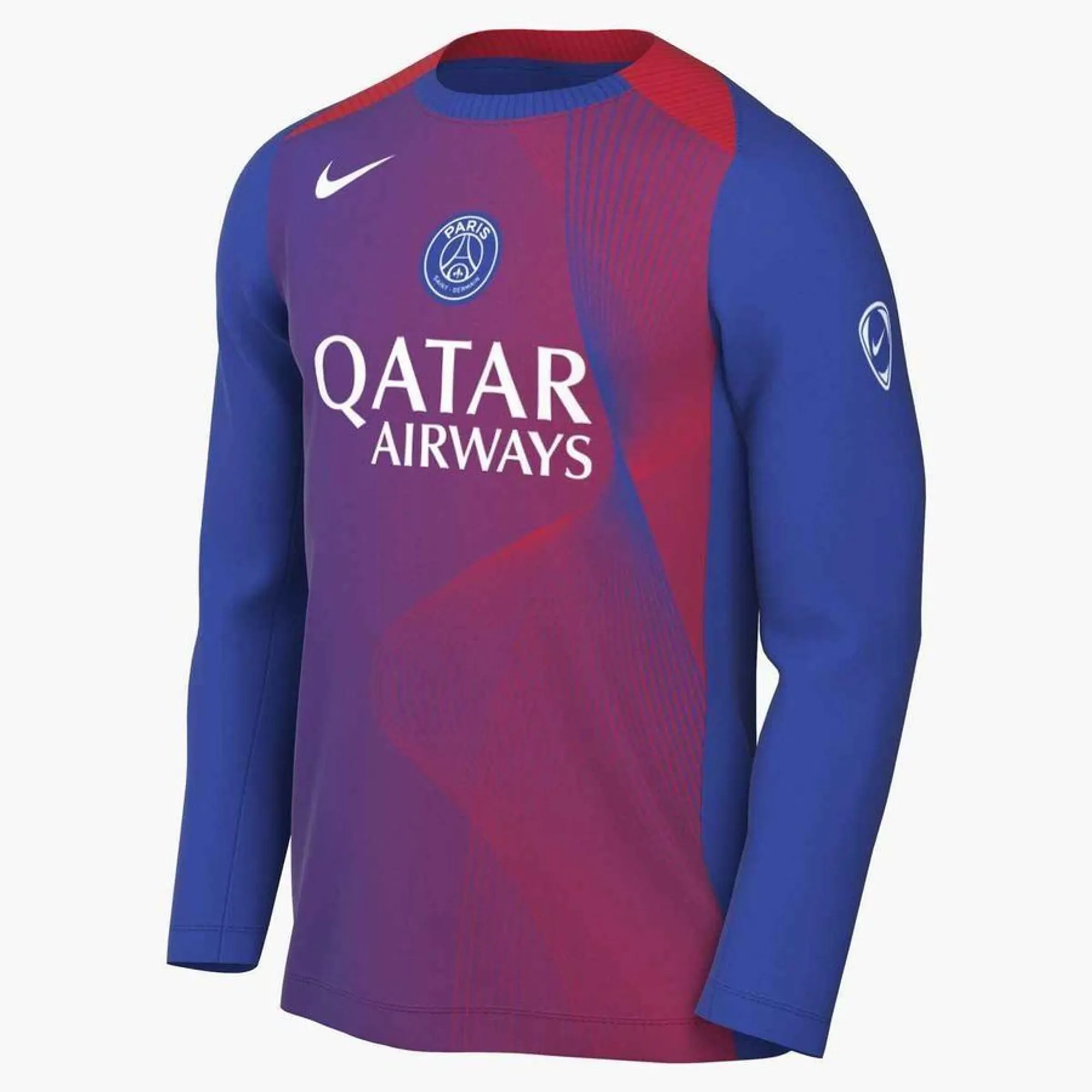 PSG Nike Long Sleeve Pre Match Top - Royal